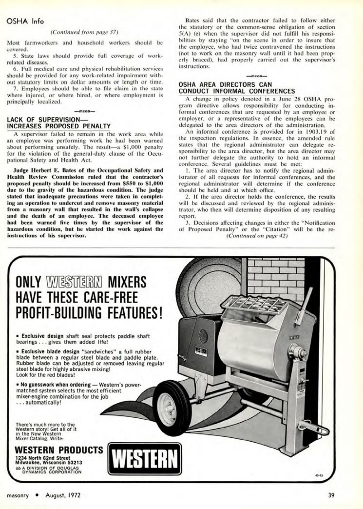 Masonry Magazine August 1972 Page. 37
