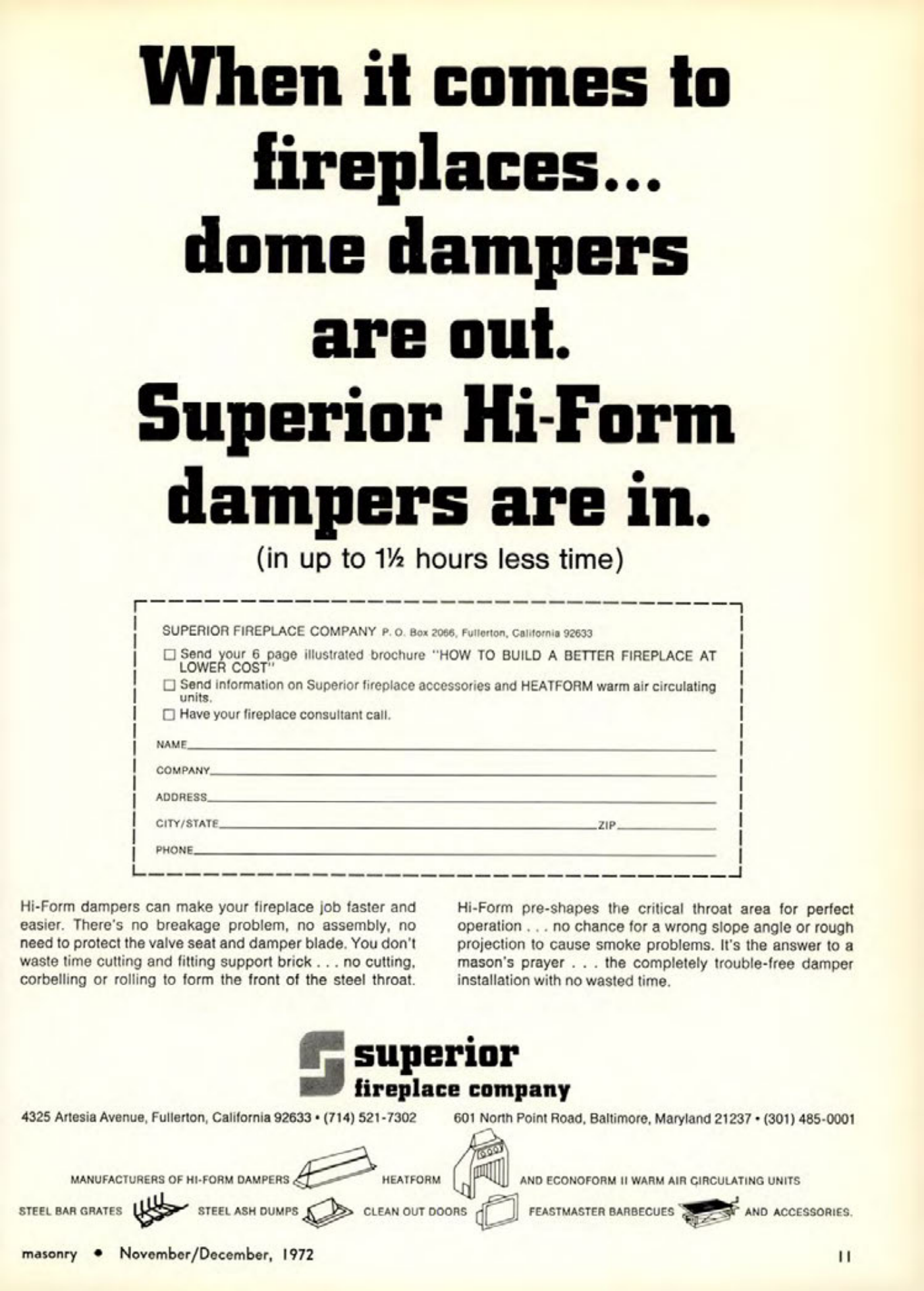 Masonry Magazine November 1972 Page. 11