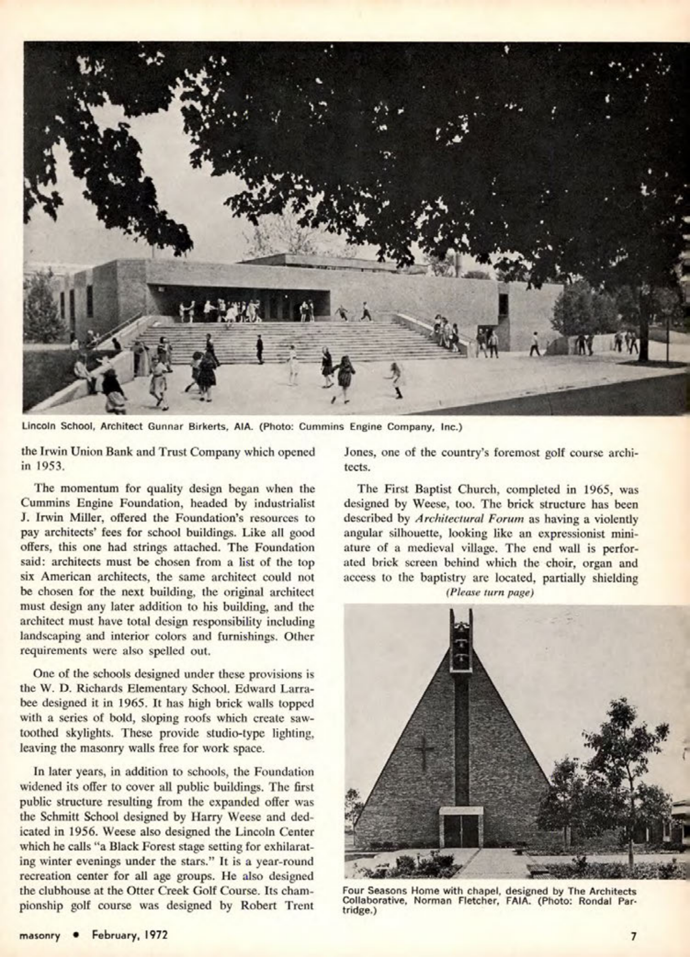 Masonry Magazine February 1972 Page. 7