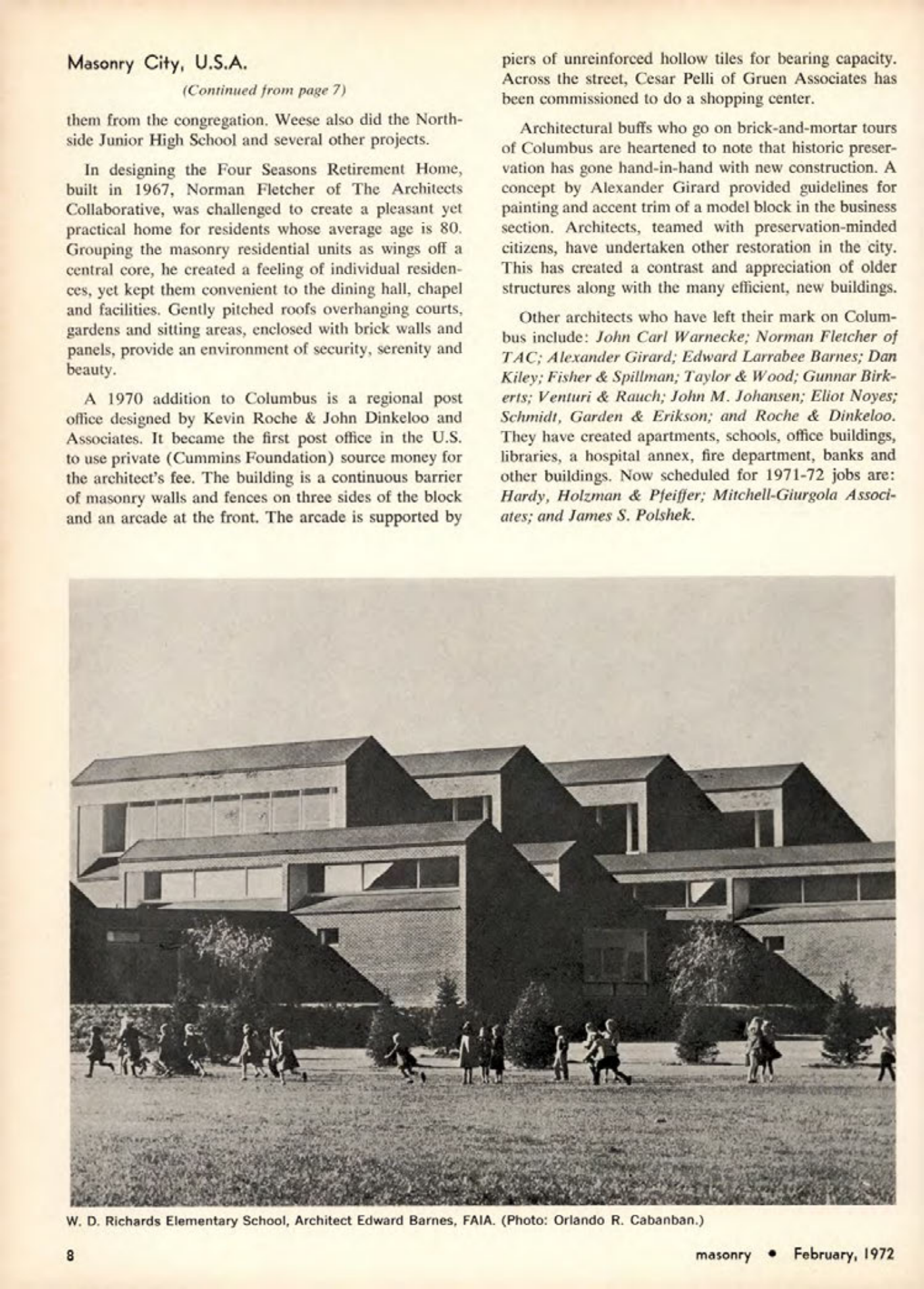 Masonry Magazine February 1972 Page. 8