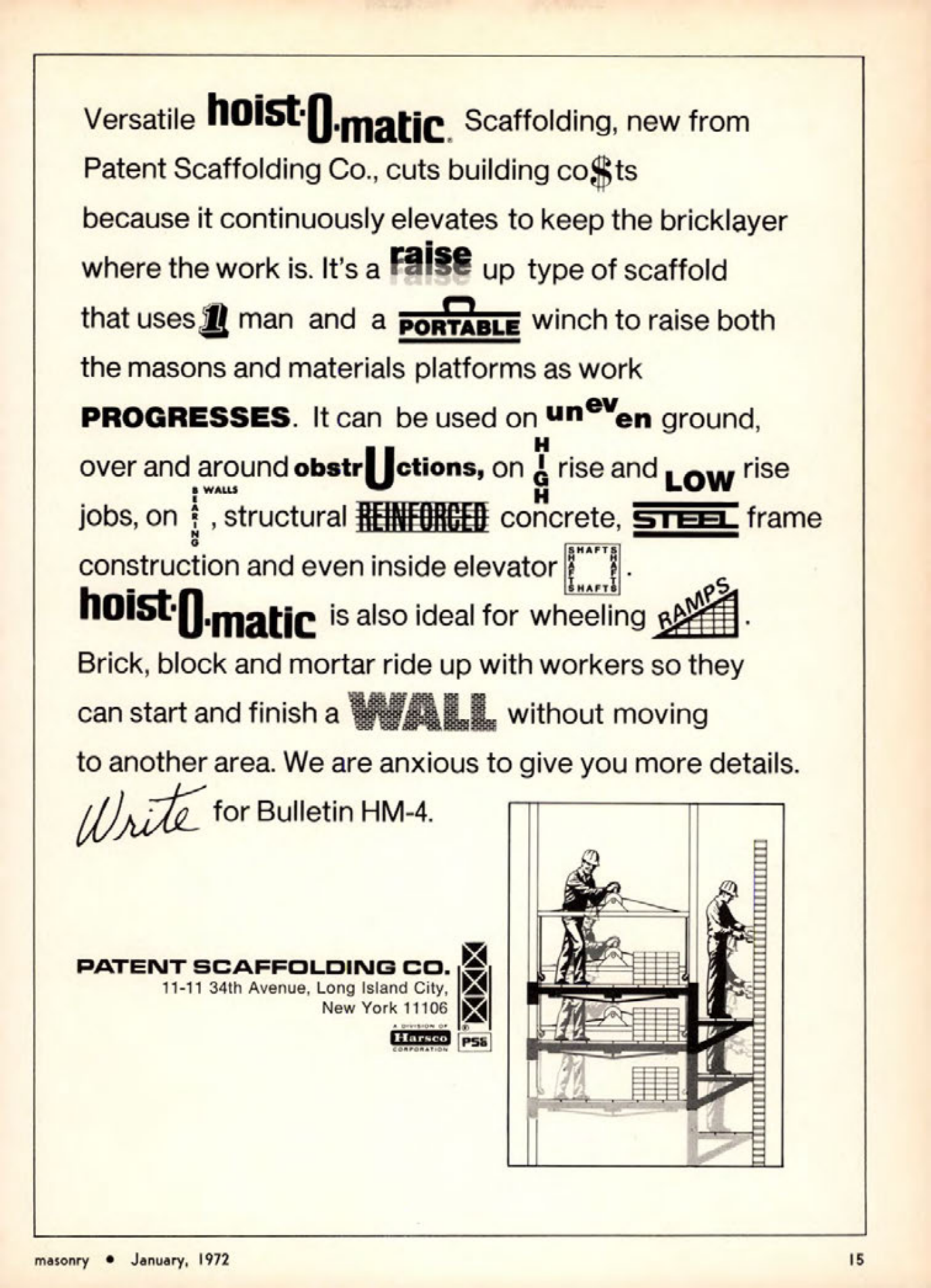 Masonry Magazine January 1972 Page. 15