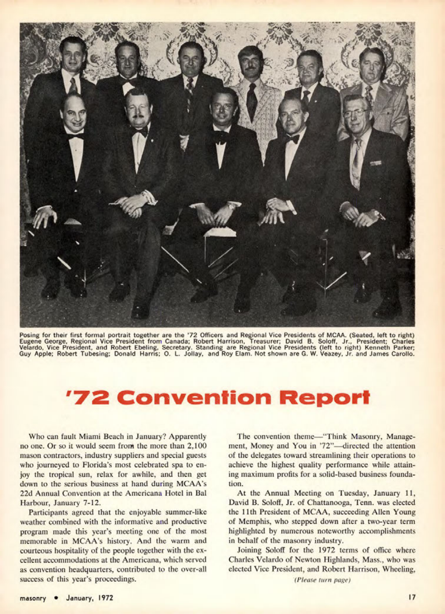 Masonry Magazine January 1972 Page. 17
