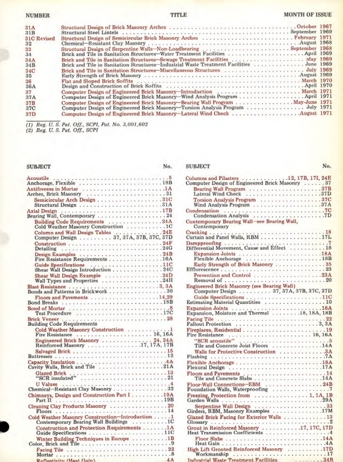 Masonry Magazine January 1972 Page. 29