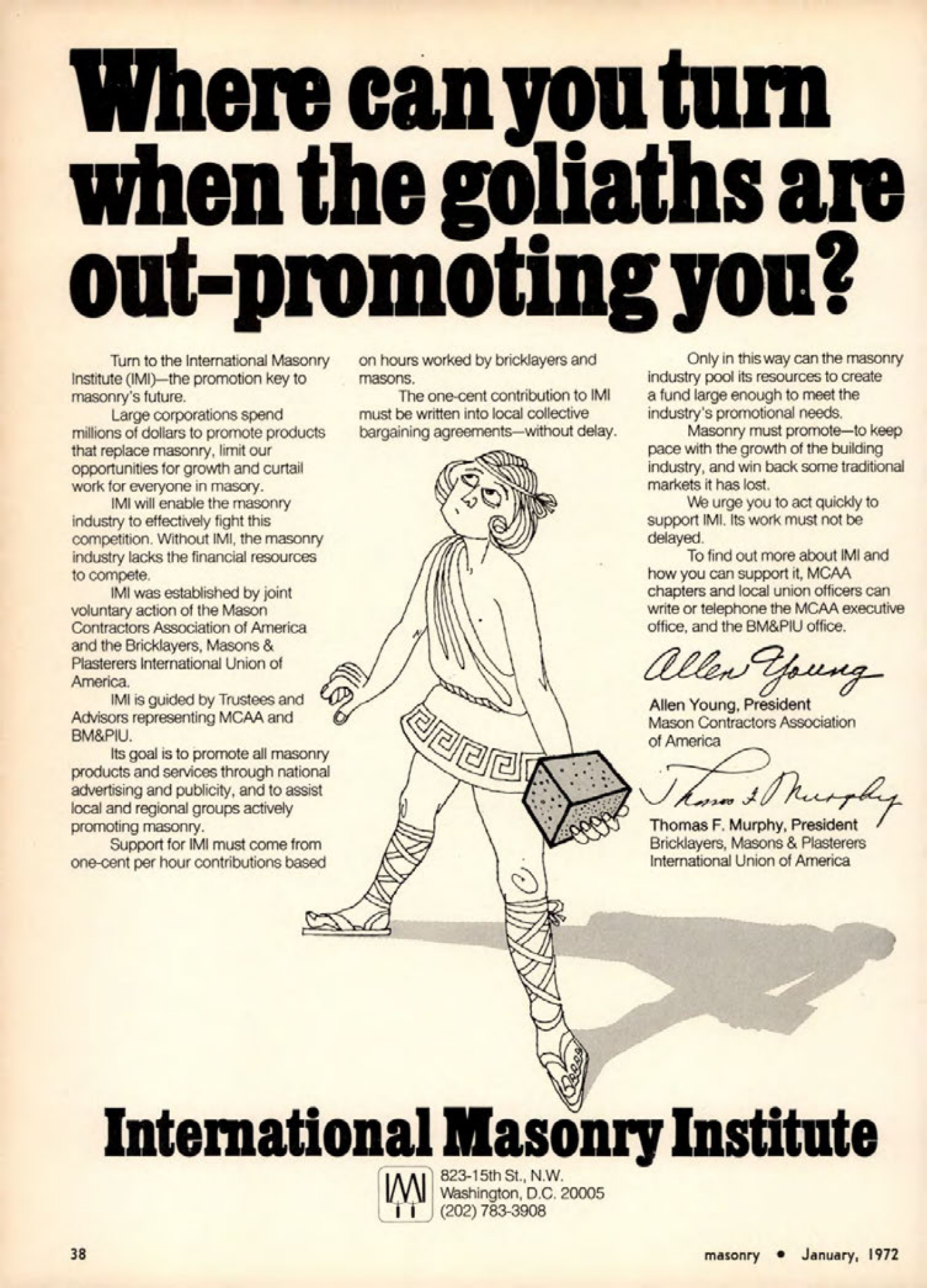 Masonry Magazine January 1972 Page. 38