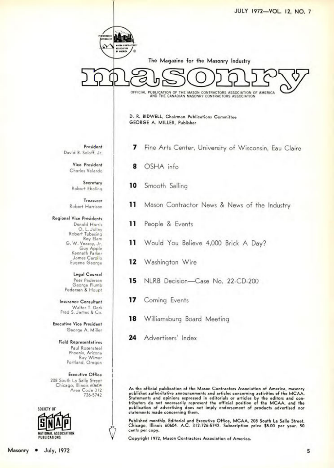 Masonry Magazine July 1972 Page. 5