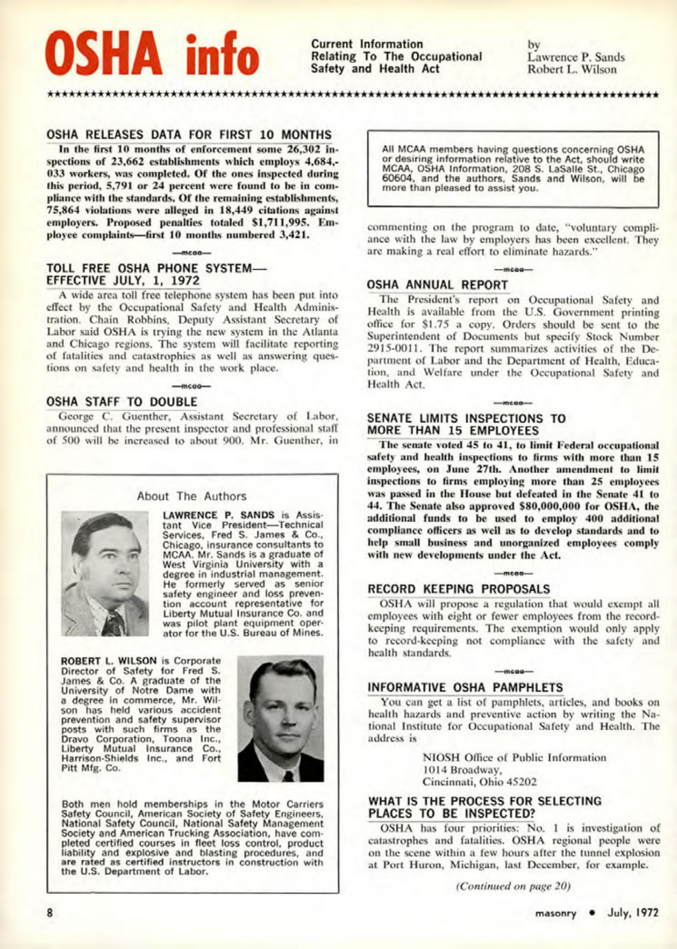Masonry Magazine July 1972 Page. 8
