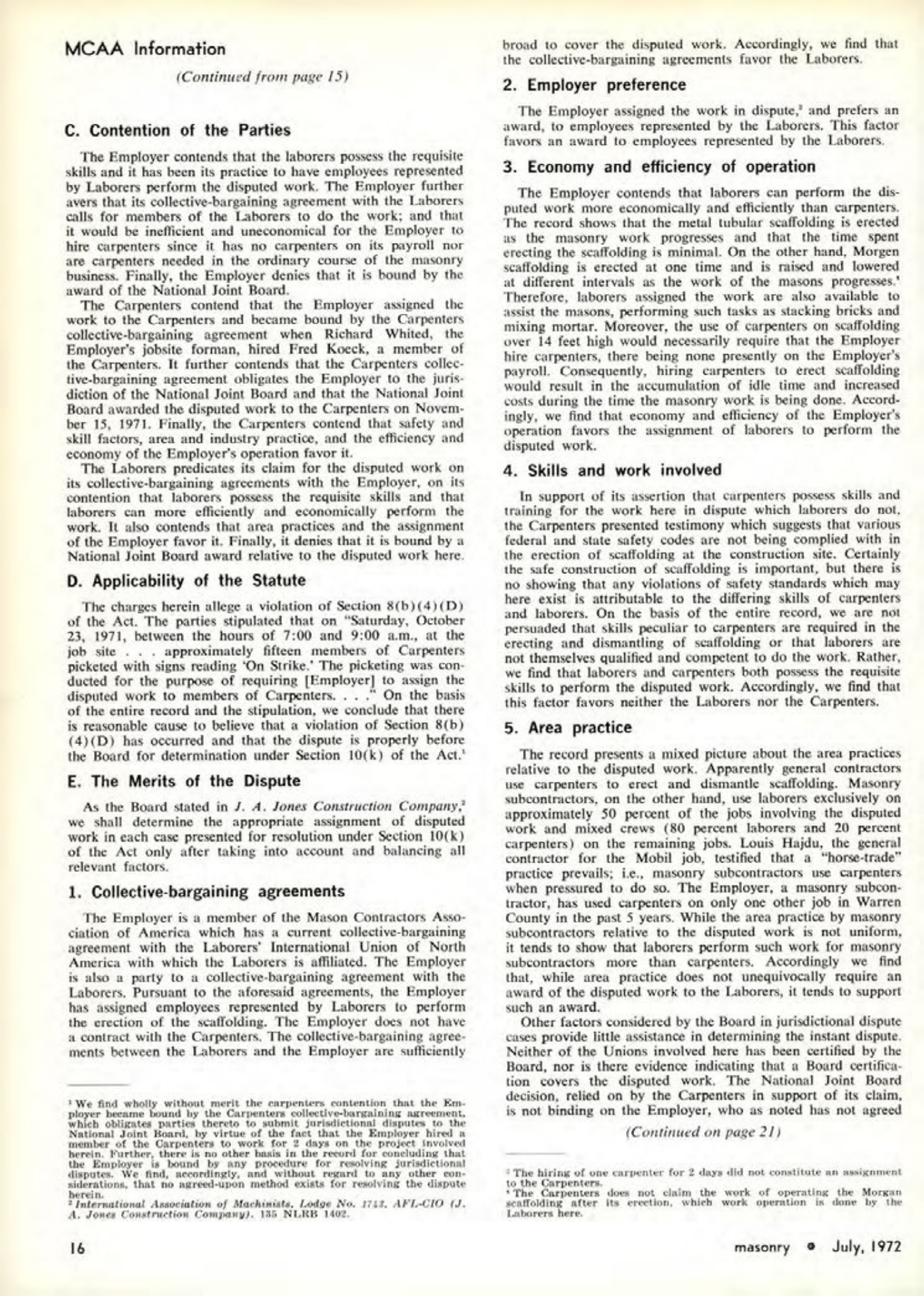 Masonry Magazine July 1972 Page. 16