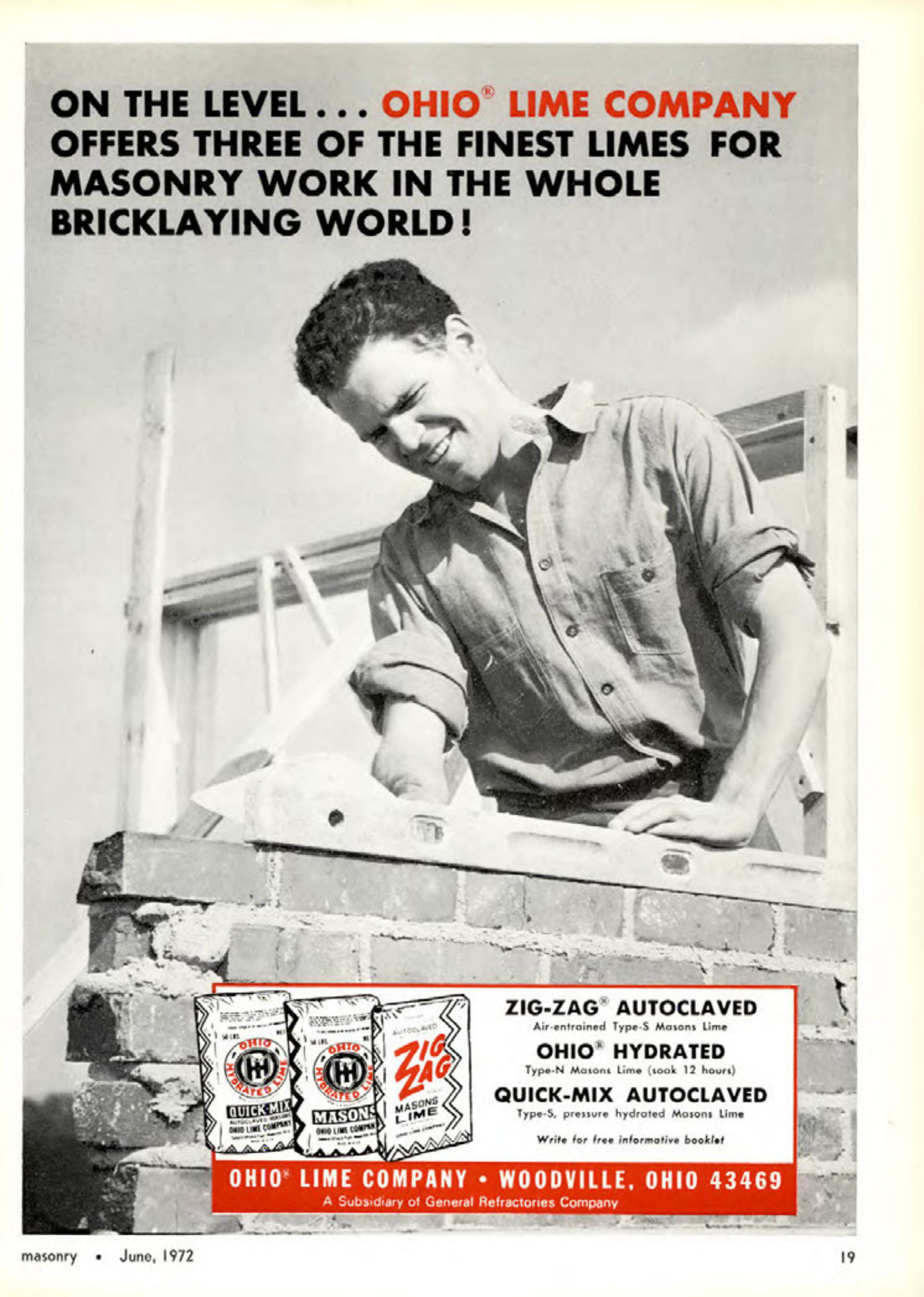 Masonry Magazine June 1972 Page. 19