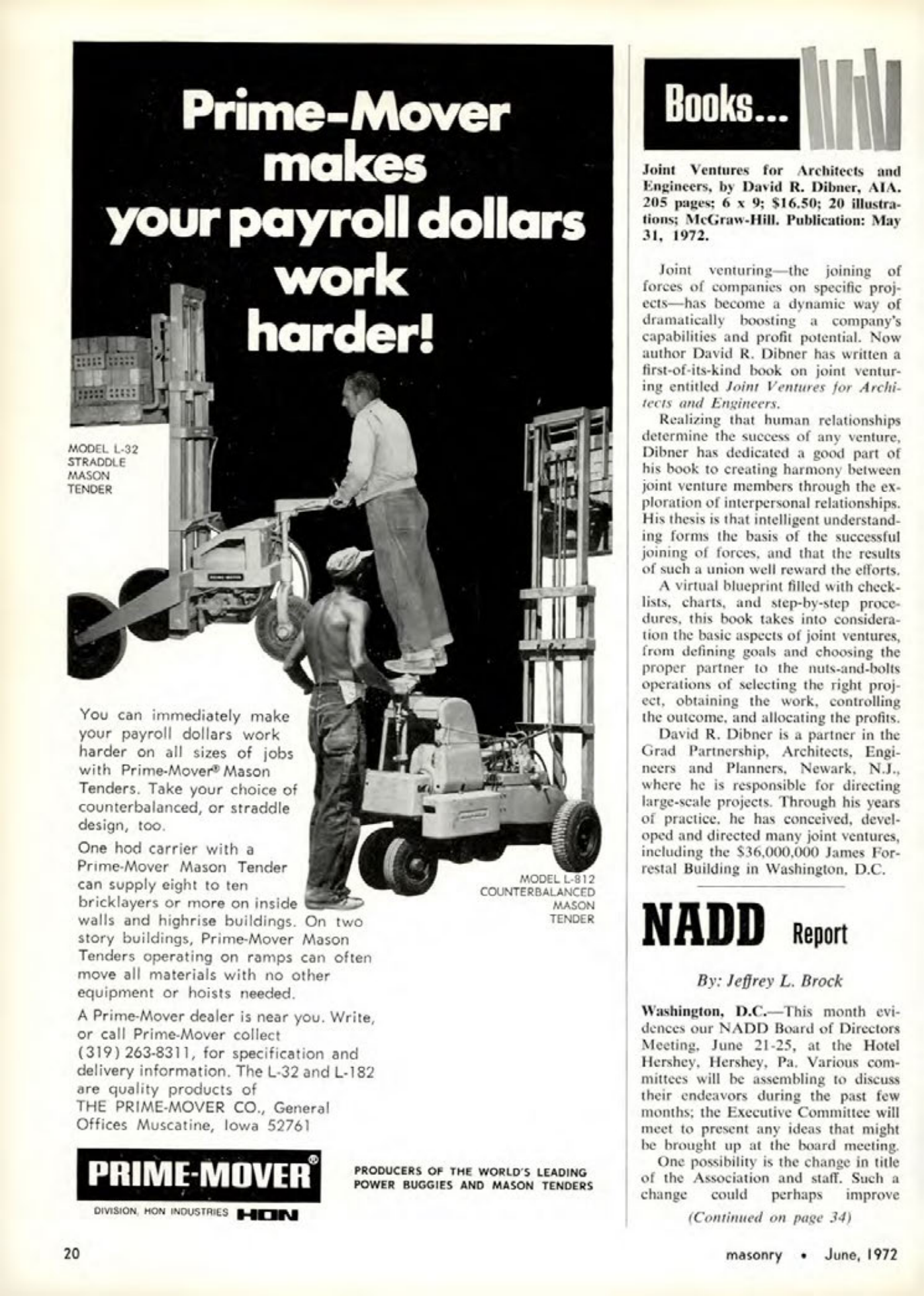 Masonry Magazine June 1972 Page. 20