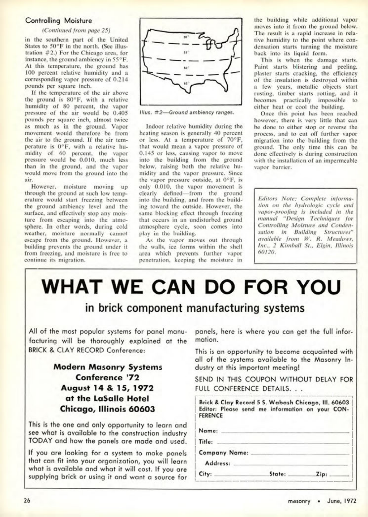 Masonry Magazine June 1972 Page. 26