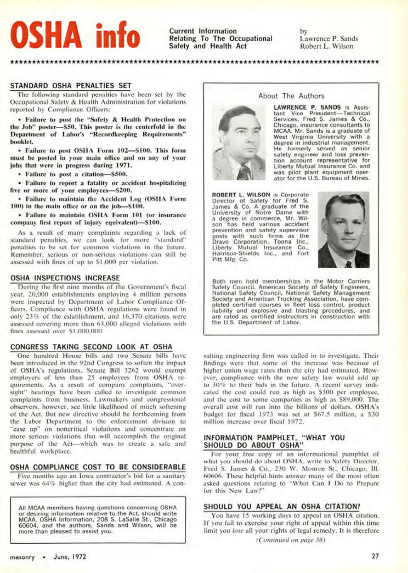 Masonry Magazine June 1972 Page. 27