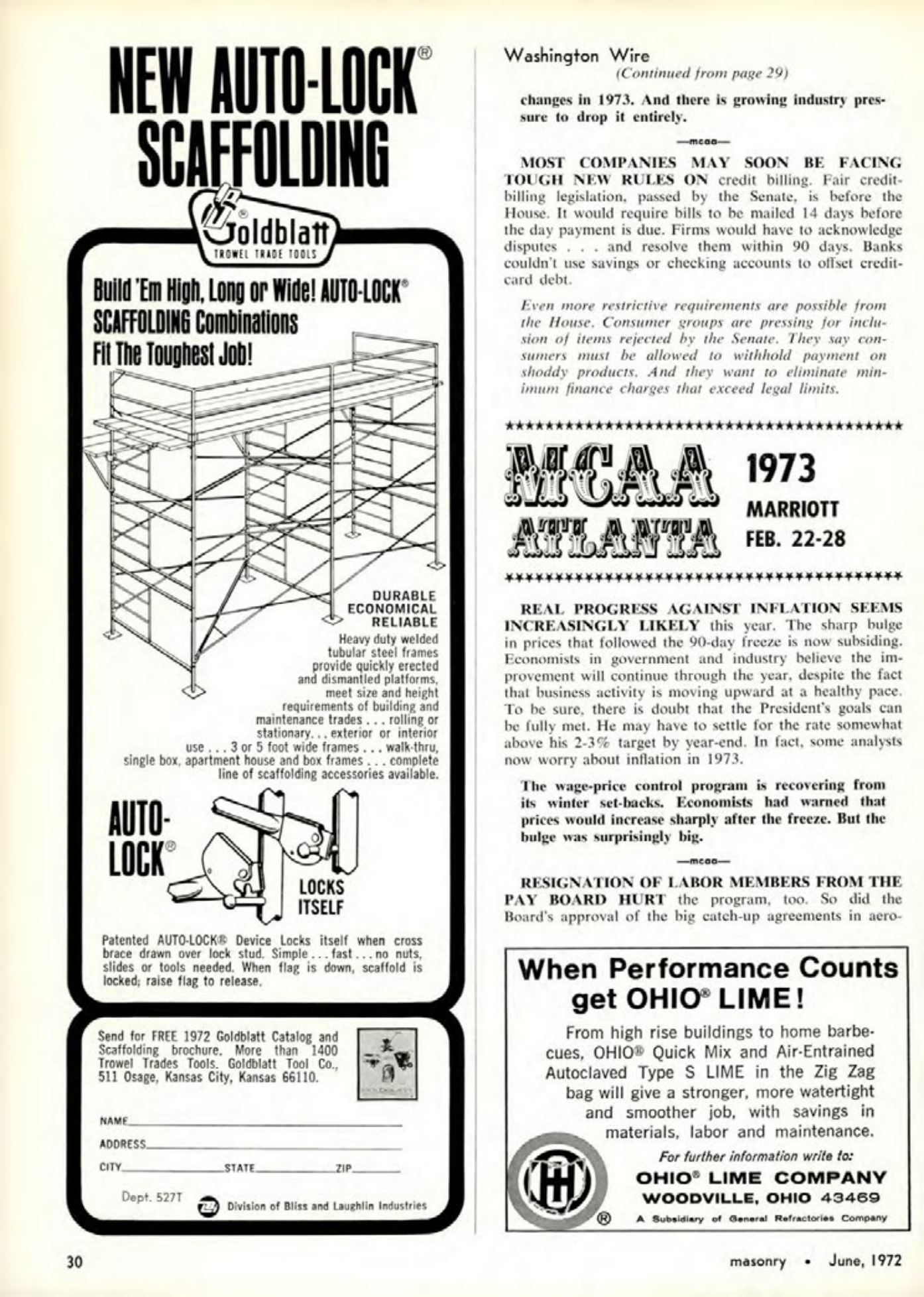 Masonry Magazine June 1972 Page. 30