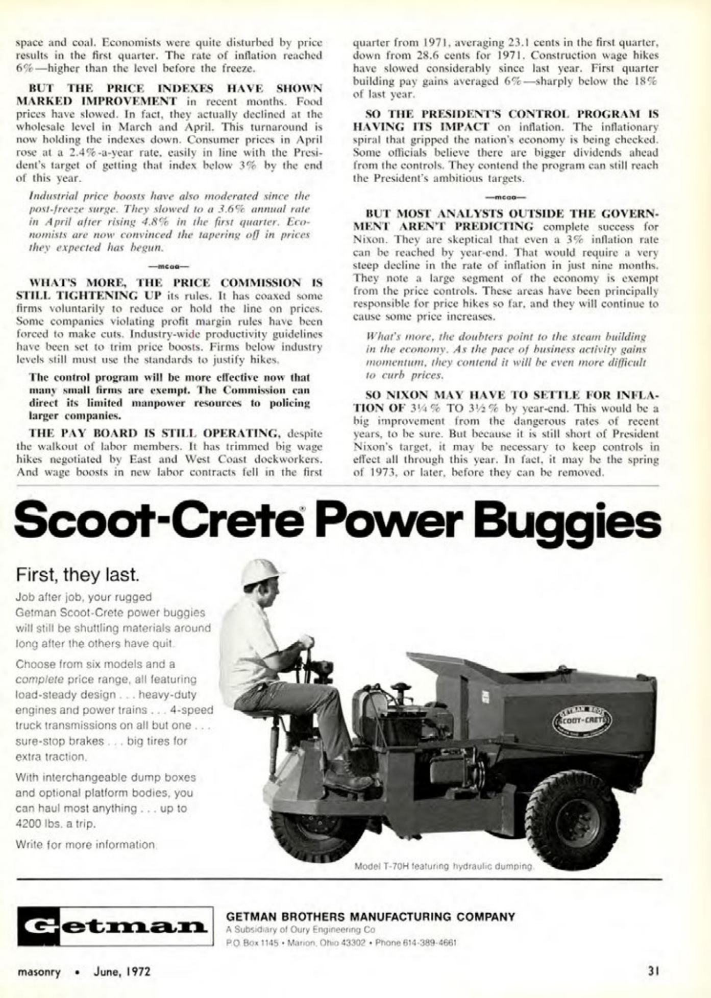 Masonry Magazine June 1972 Page. 31
