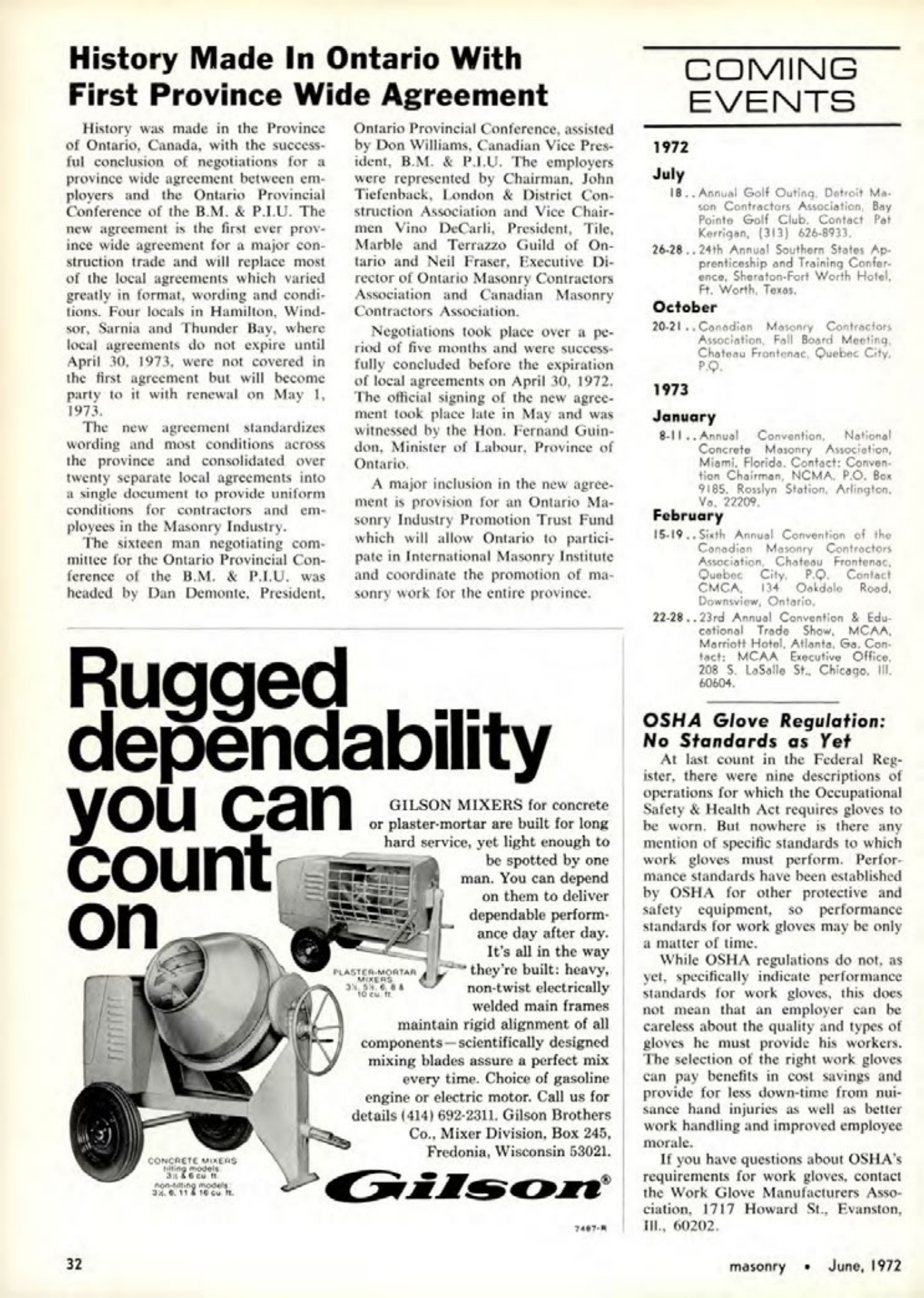 Masonry Magazine June 1972 Page. 32
