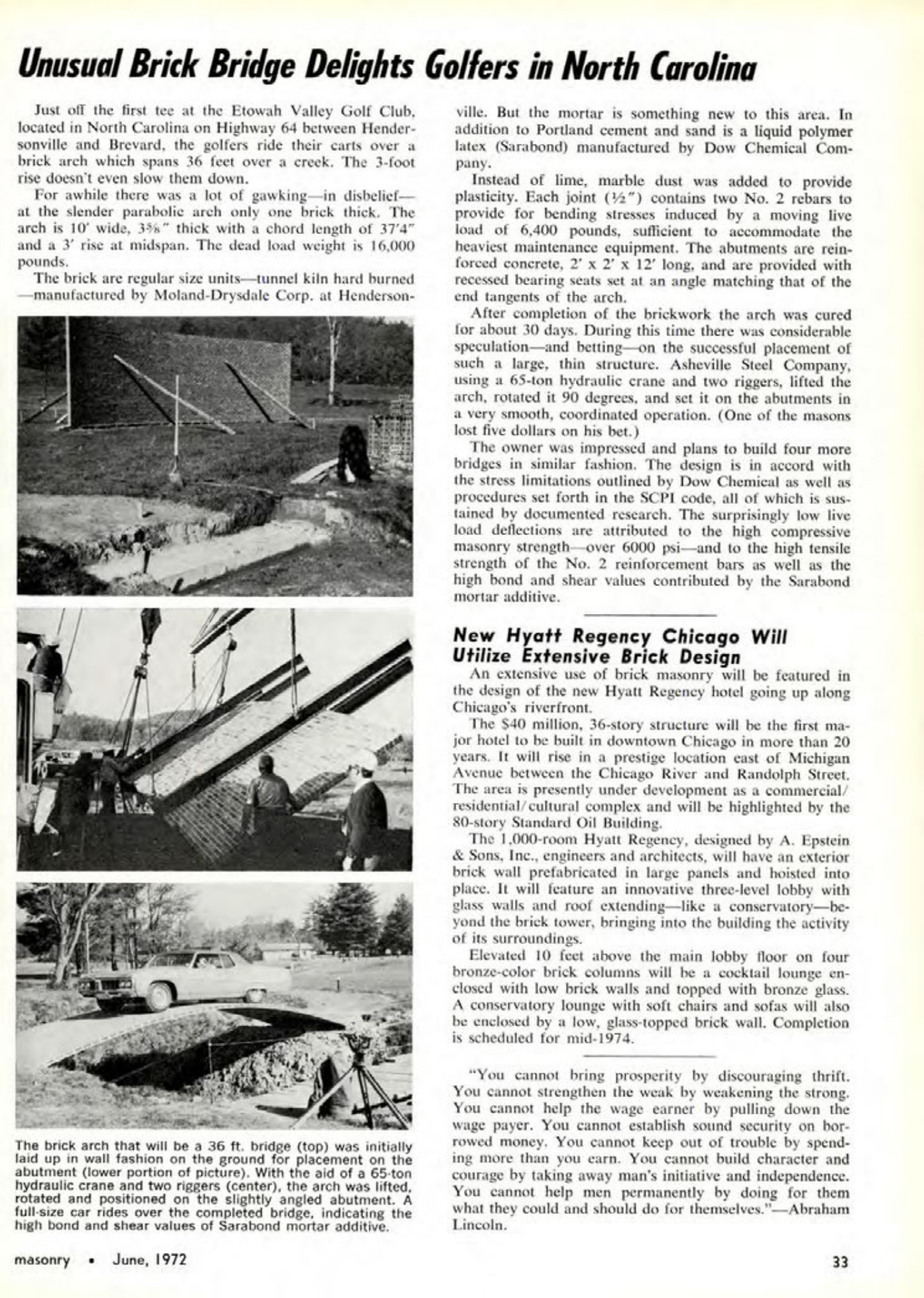 Masonry Magazine June 1972 Page. 33