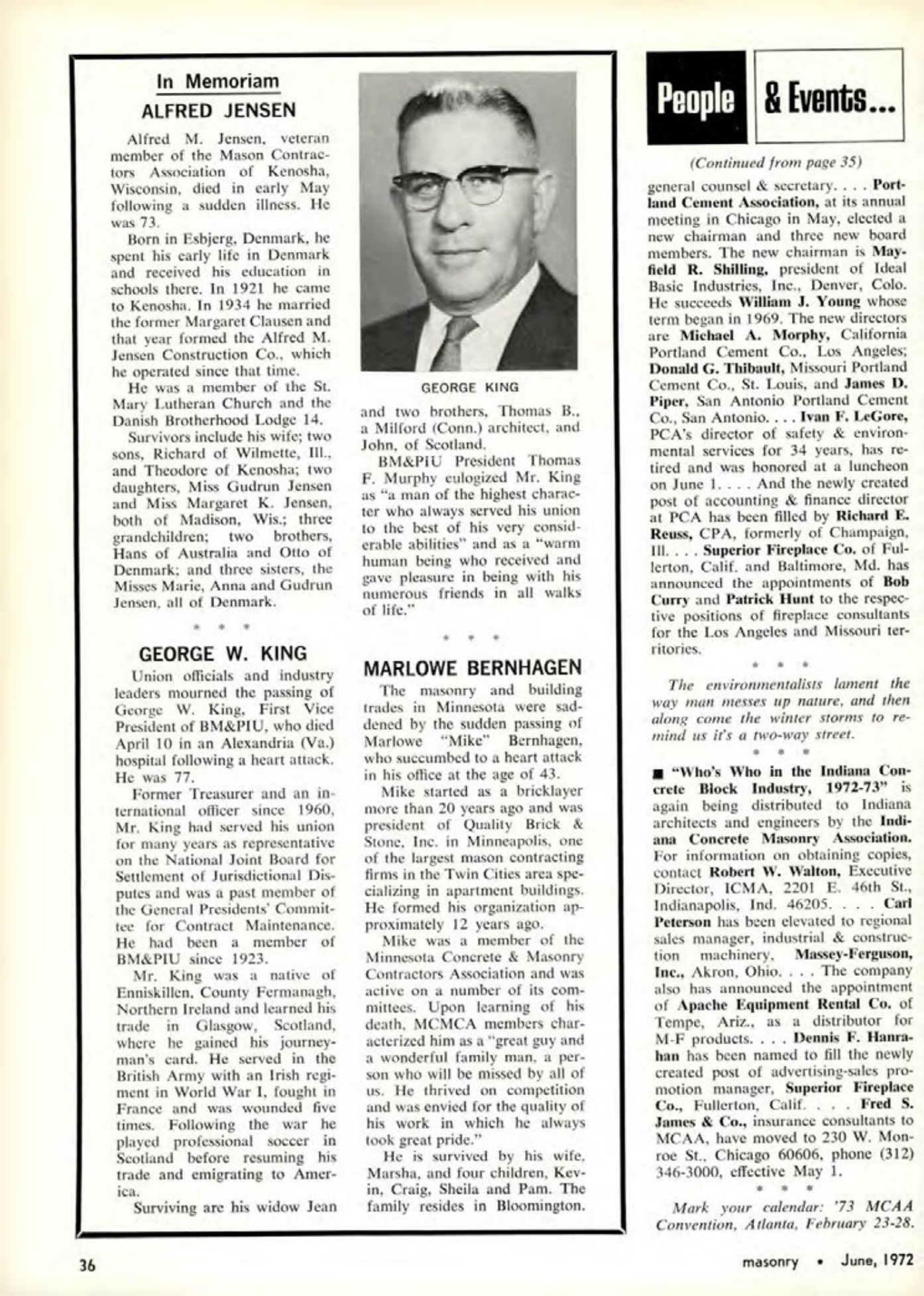 Masonry Magazine June 1972 Page. 36