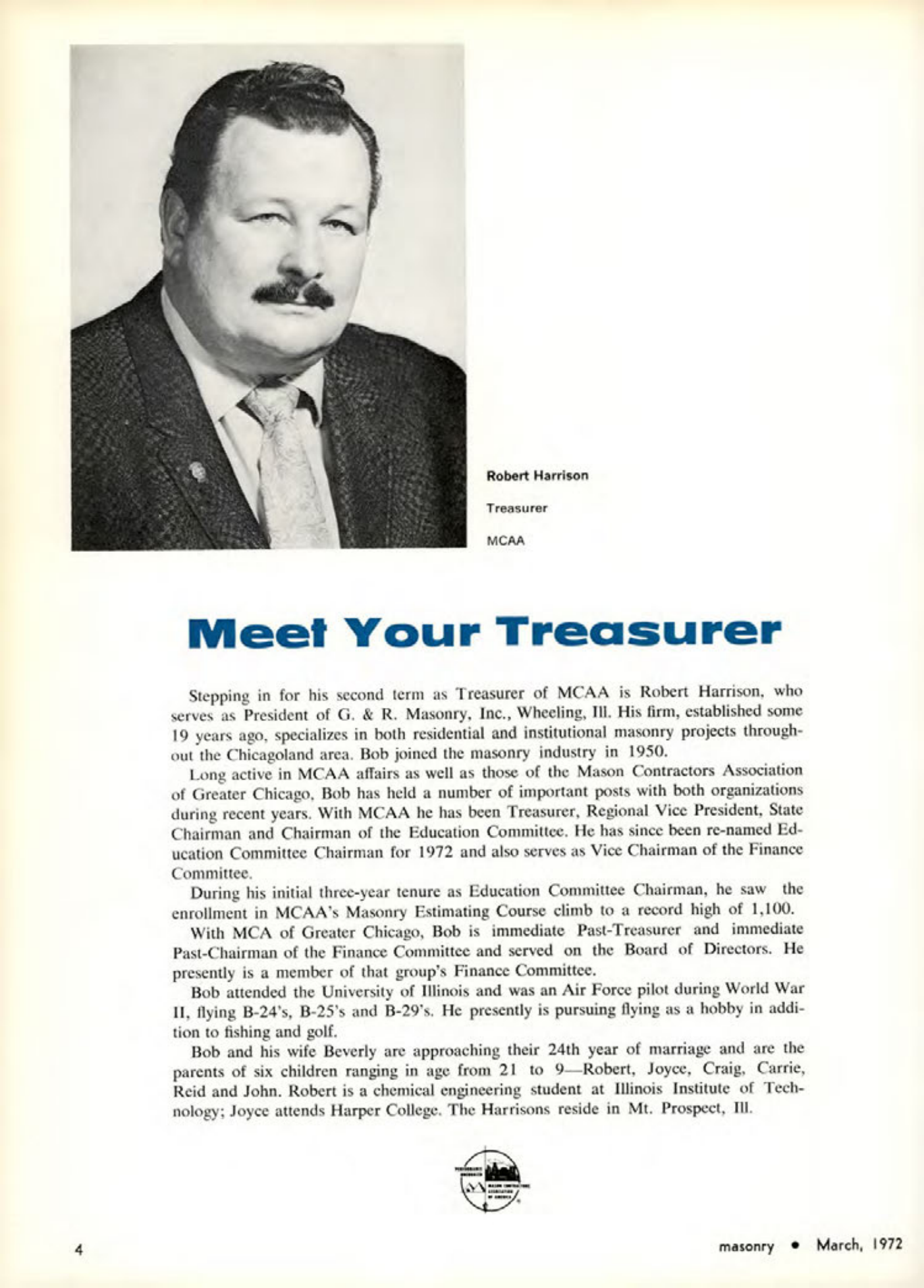 Masonry Magazine March 1972 Page. 4