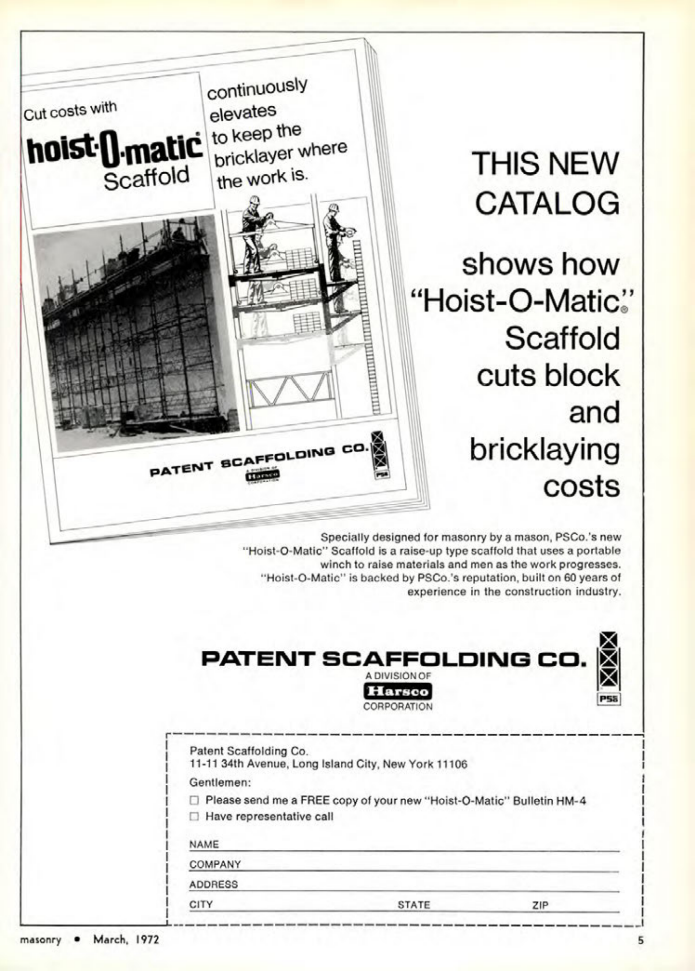 Masonry Magazine March 1972 Page. 5