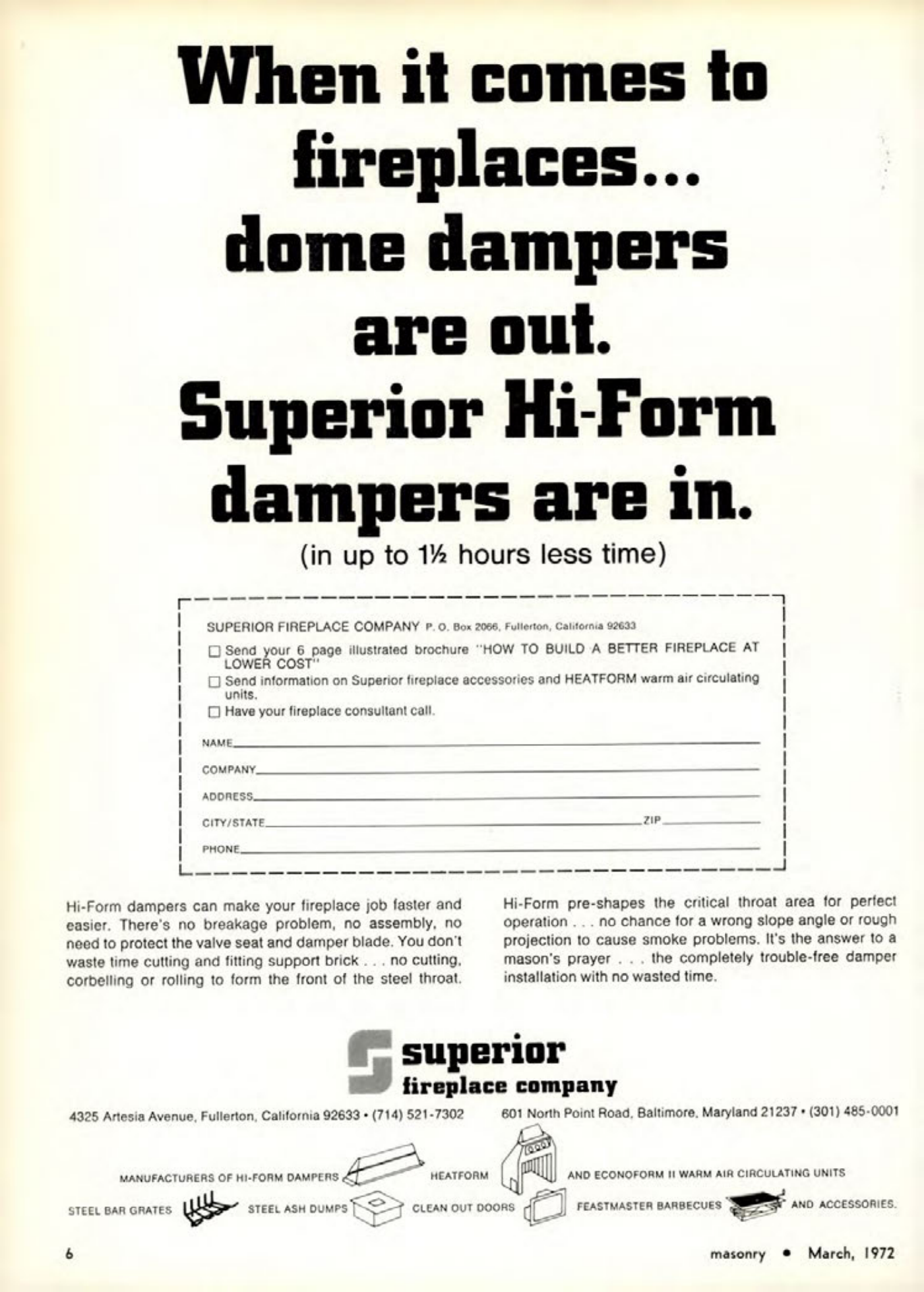 Masonry Magazine March 1972 Page. 6
