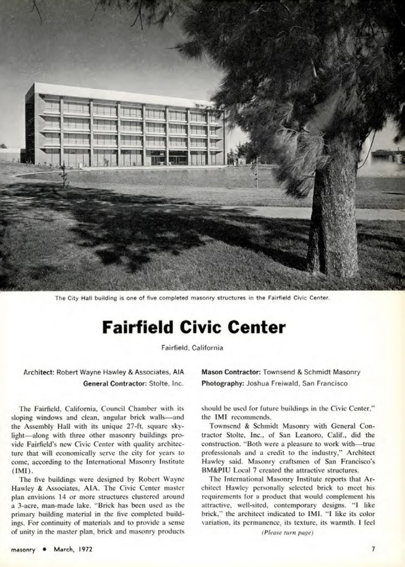 Masonry Magazine March 1972 Page. 7