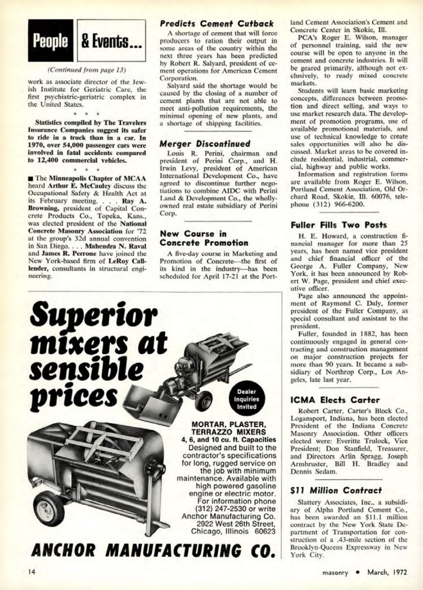 Masonry Magazine March 1972 Page. 14