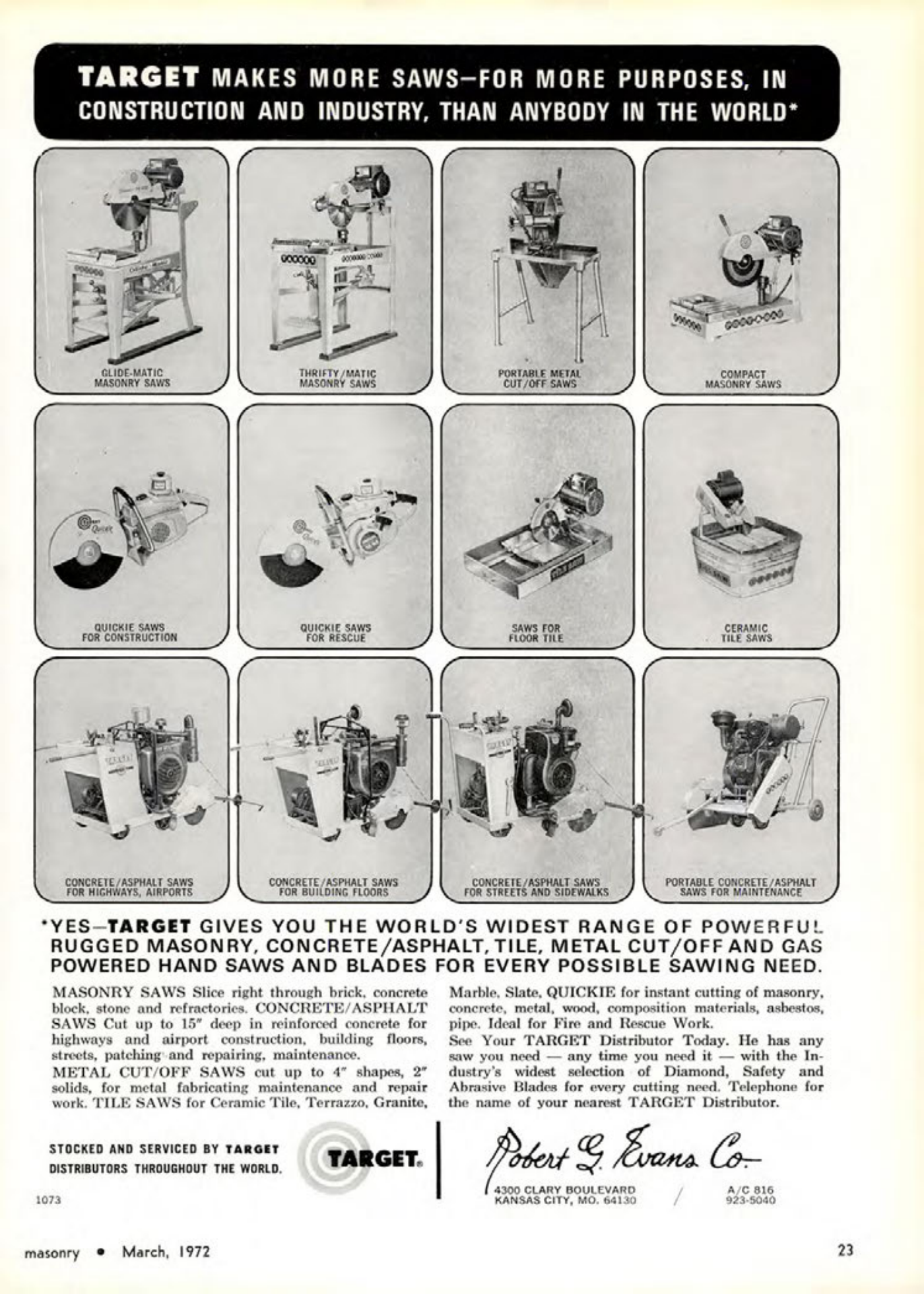 Masonry Magazine March 1972 Page. 23