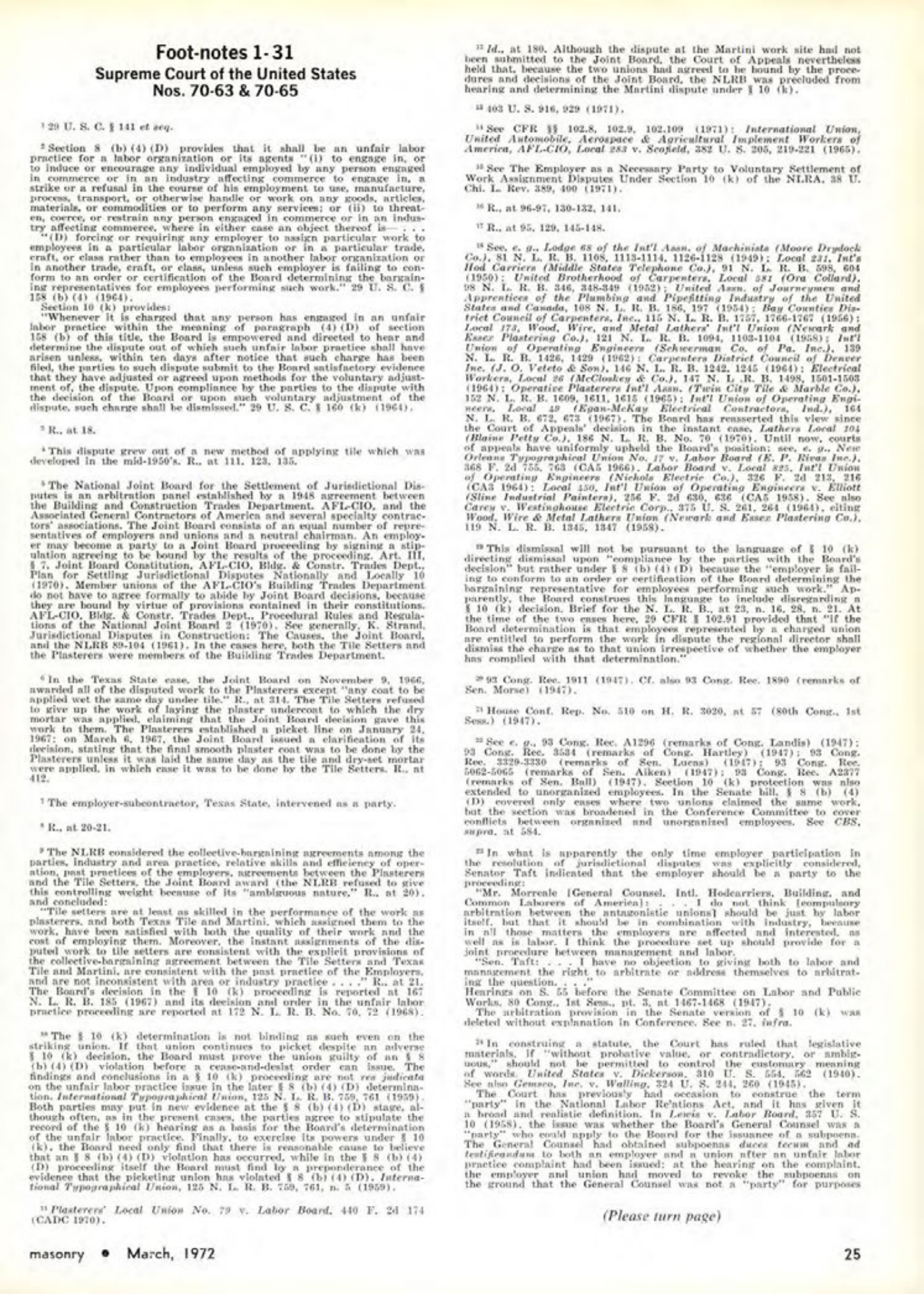 Masonry Magazine March 1972 Page. 25