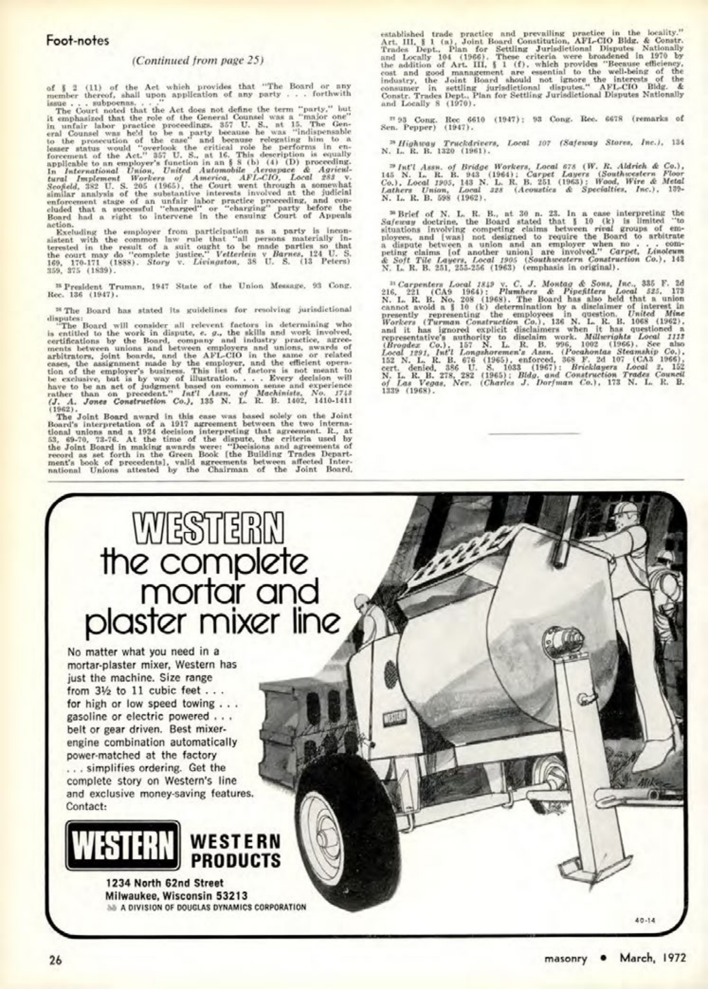 Masonry Magazine March 1972 Page. 26