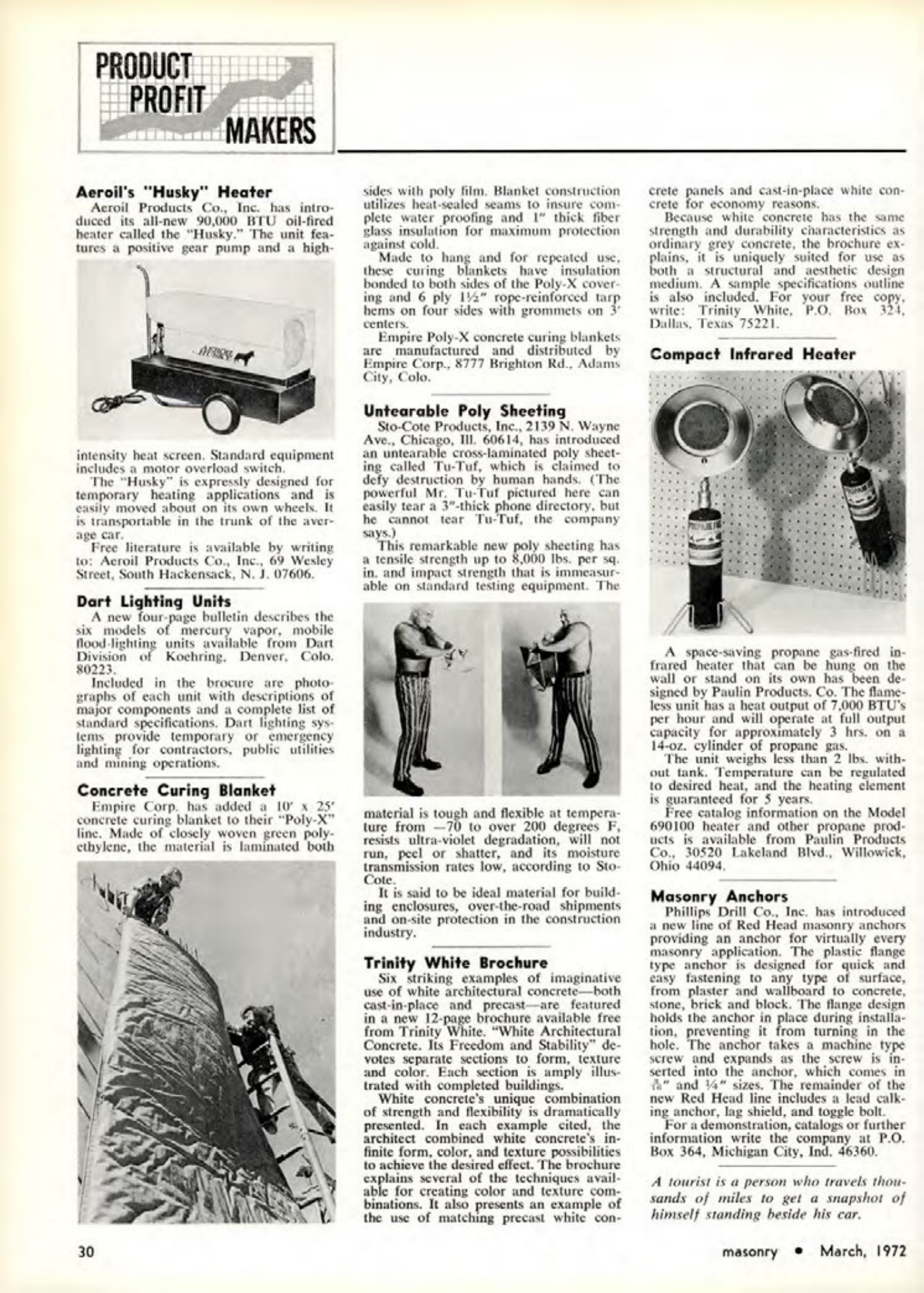 Masonry Magazine March 1972 Page. 30