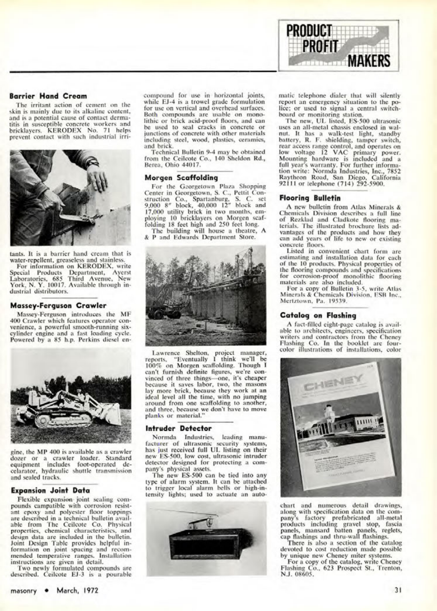 Masonry Magazine March 1972 Page. 31
