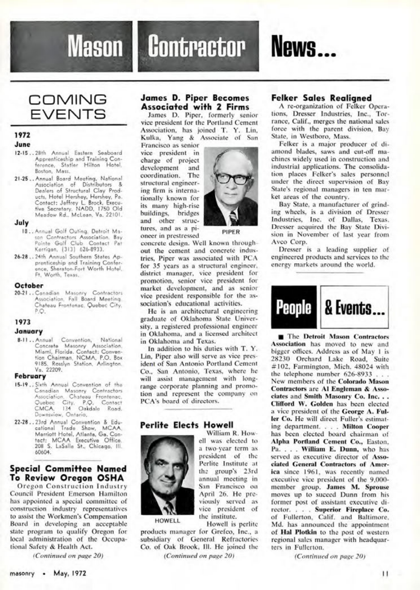 Masonry Magazine May 1972 Page. 9