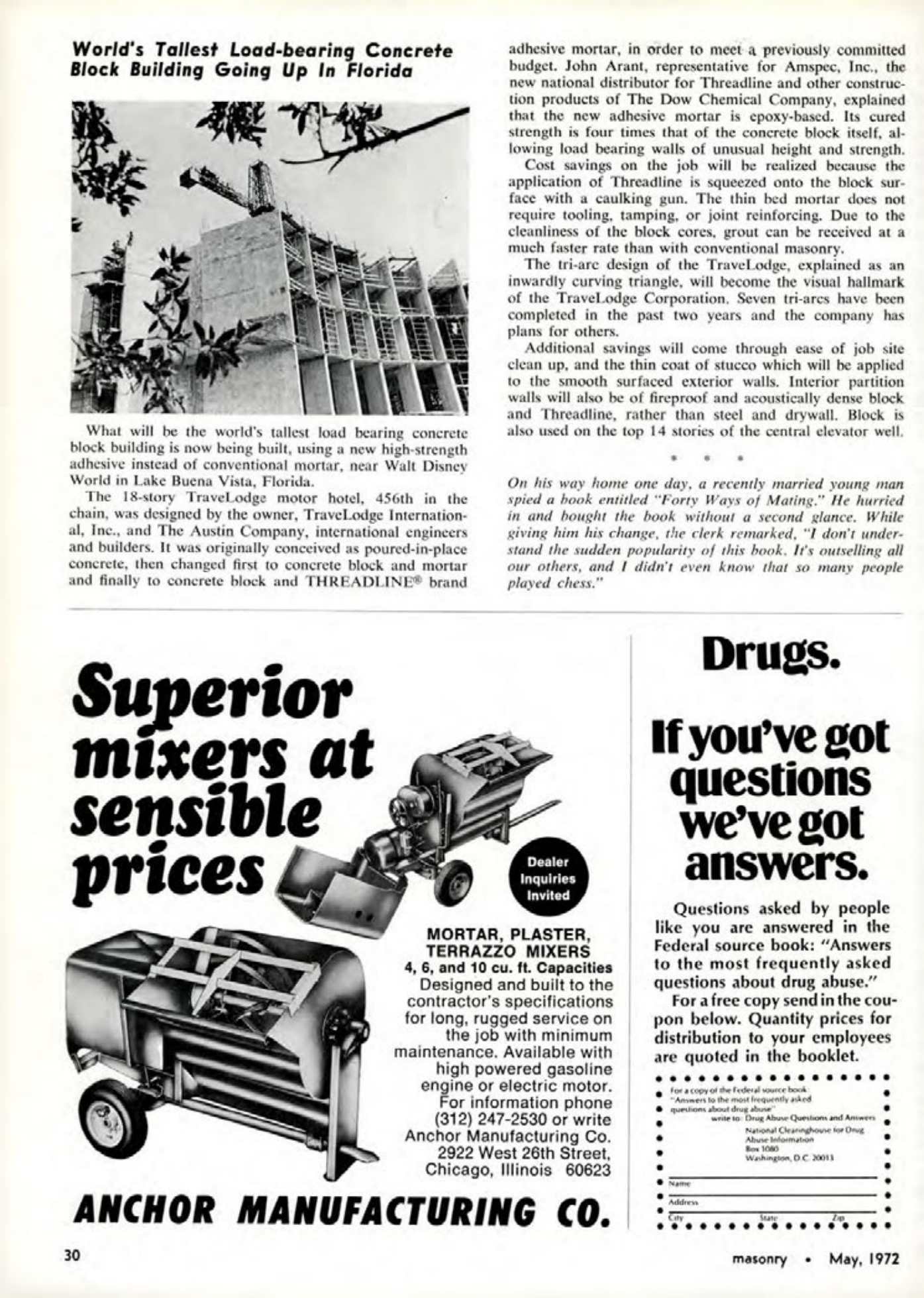 Masonry Magazine May 1972 Page. 28