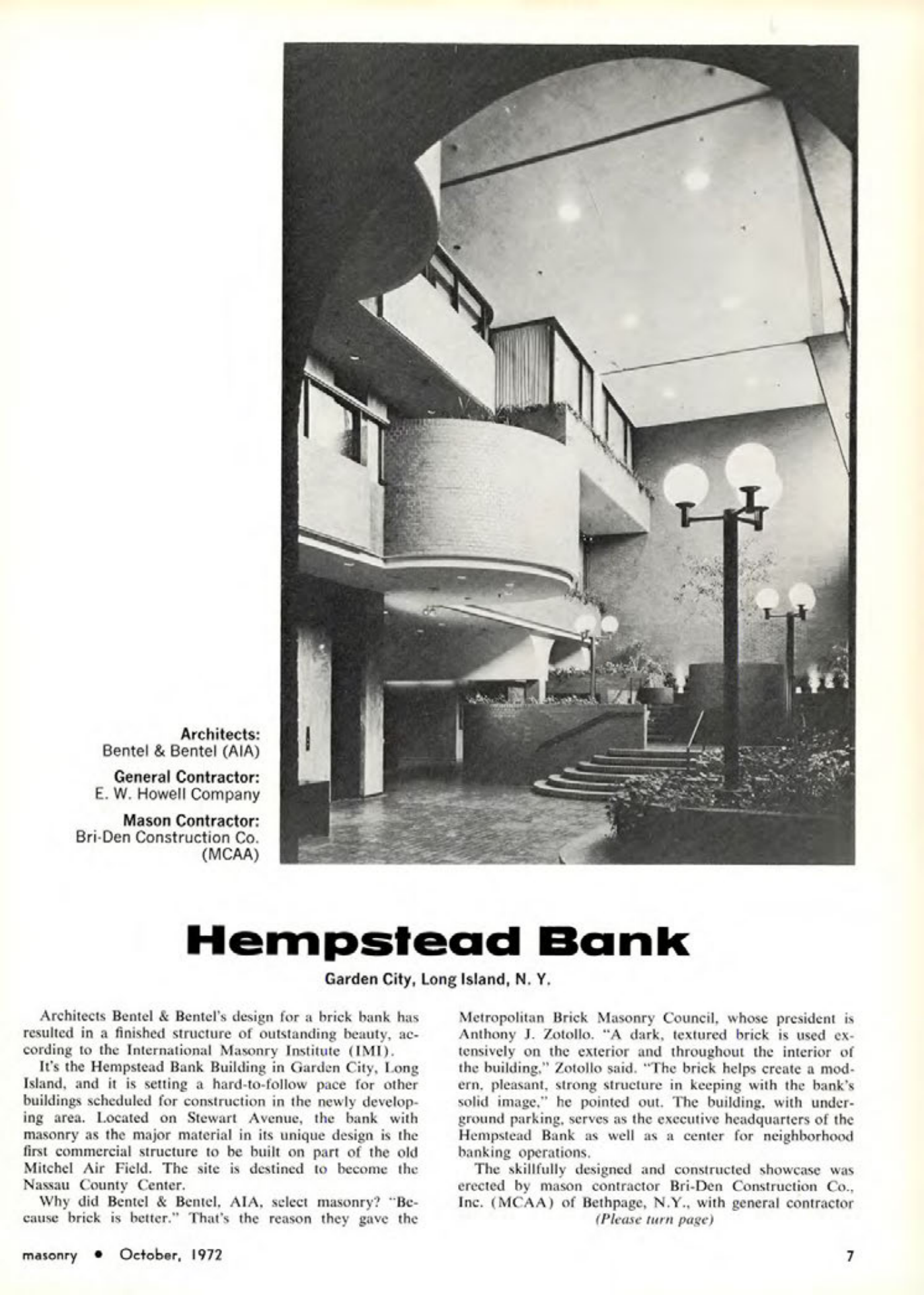 Masonry Magazine October 1972 Page. 7