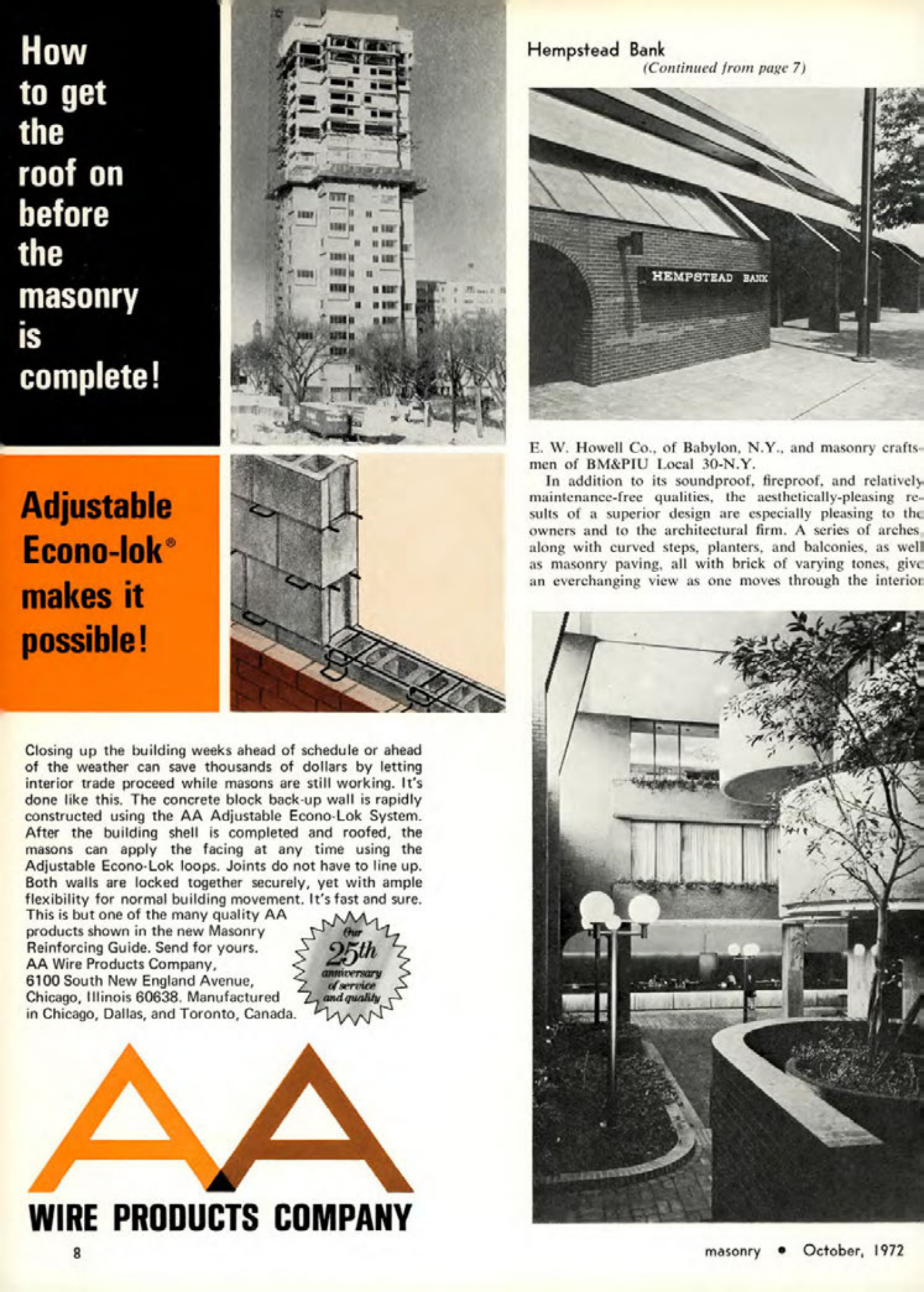 Masonry Magazine October 1972 Page. 8