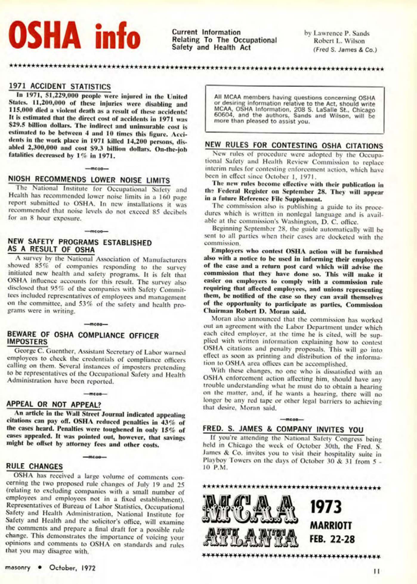 Masonry Magazine October 1972 Page. 11