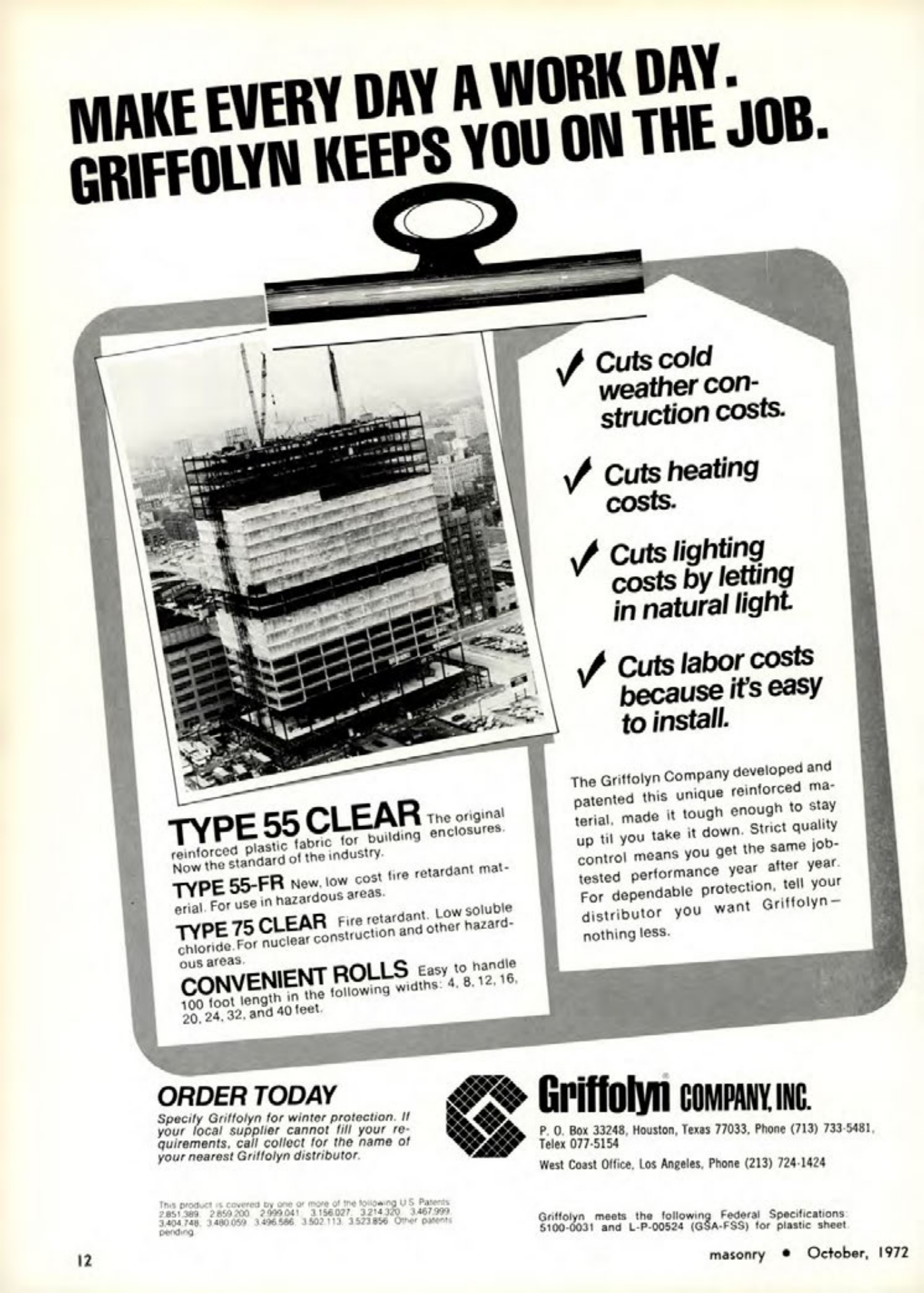 Masonry Magazine October 1972 Page. 12