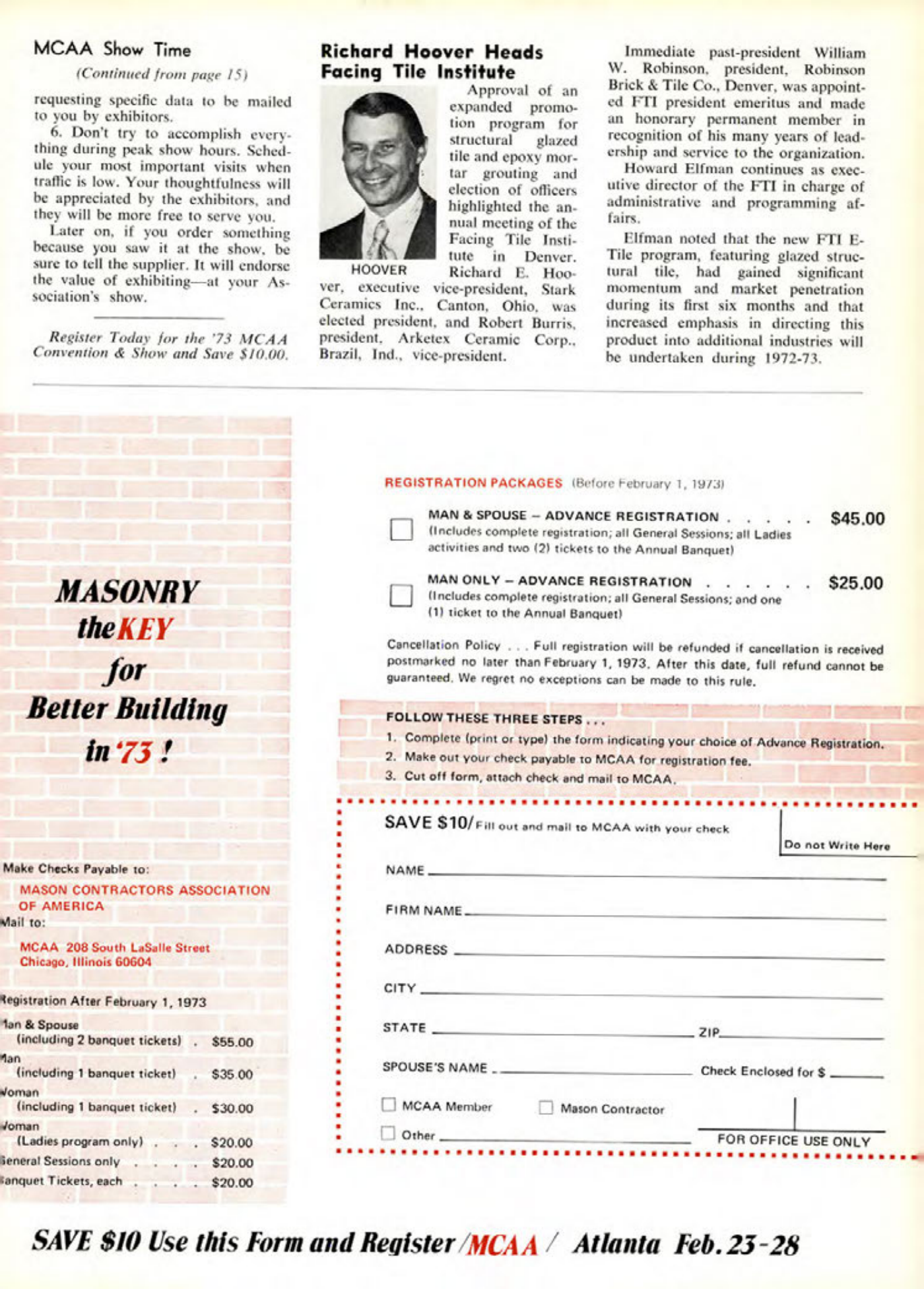 Masonry Magazine October 1972 Page. 17