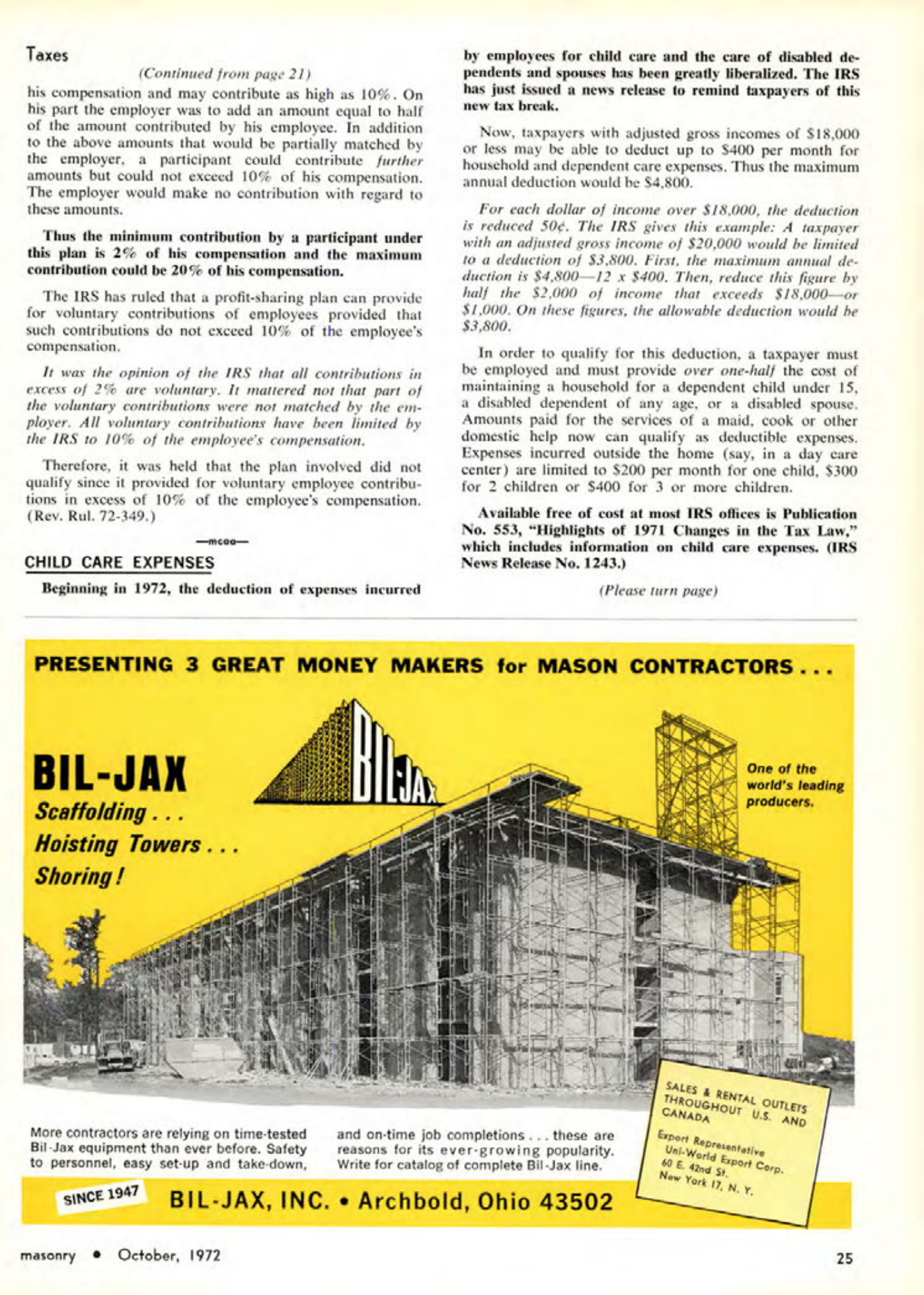 Masonry Magazine October 1972 Page. 25