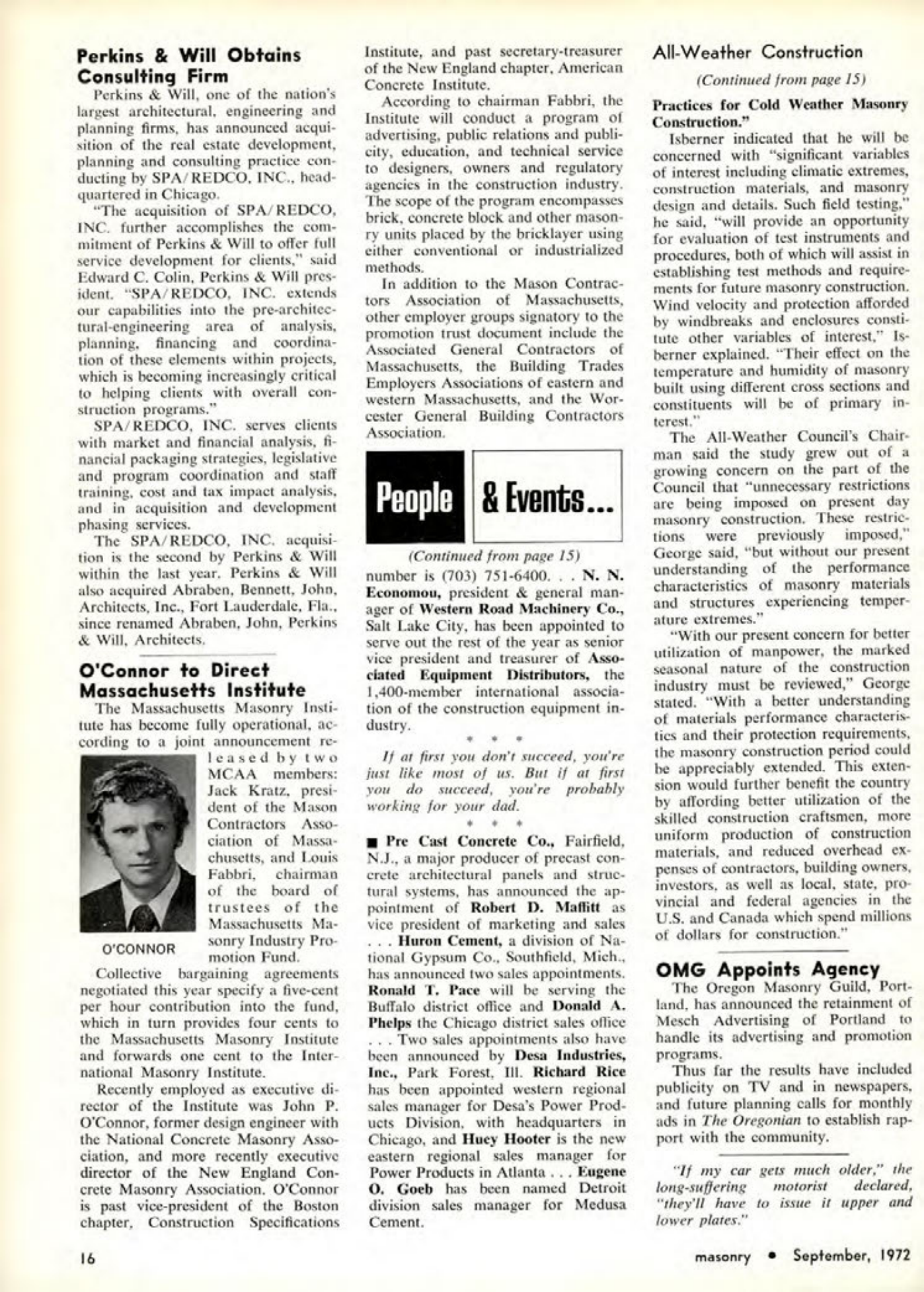 Masonry Magazine September 1972 Page. 16