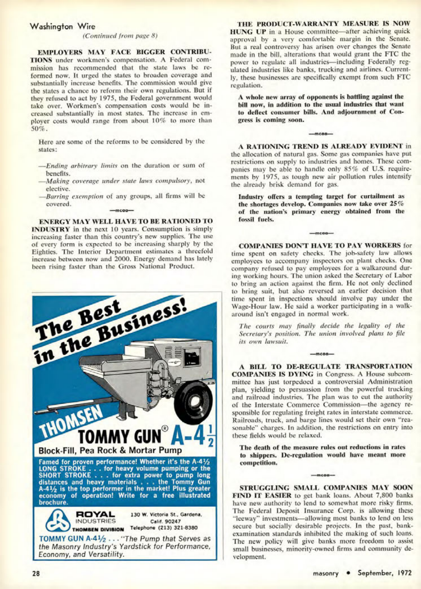 Masonry Magazine September 1972 Page. 32