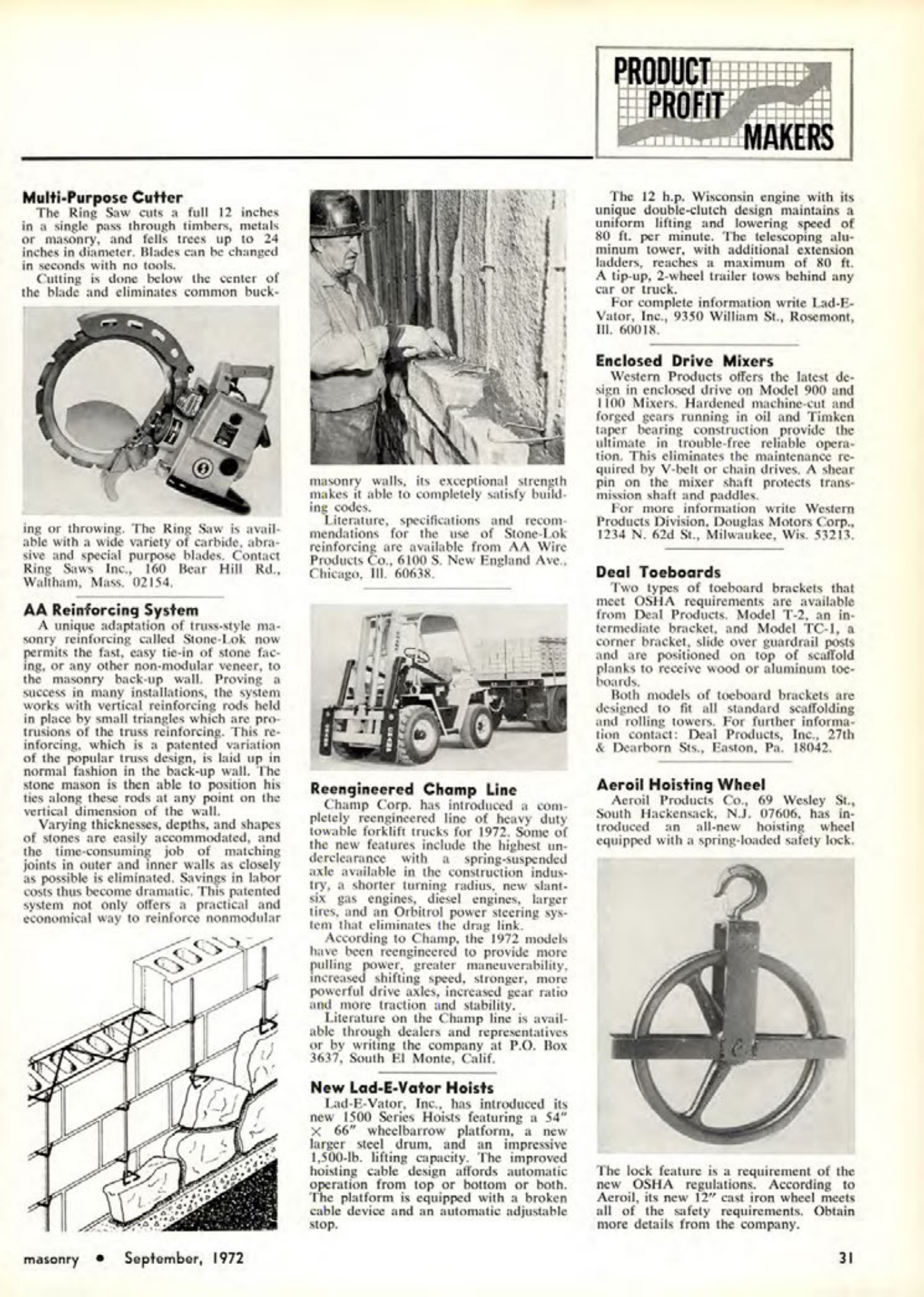 Masonry Magazine September 1972 Page. 35