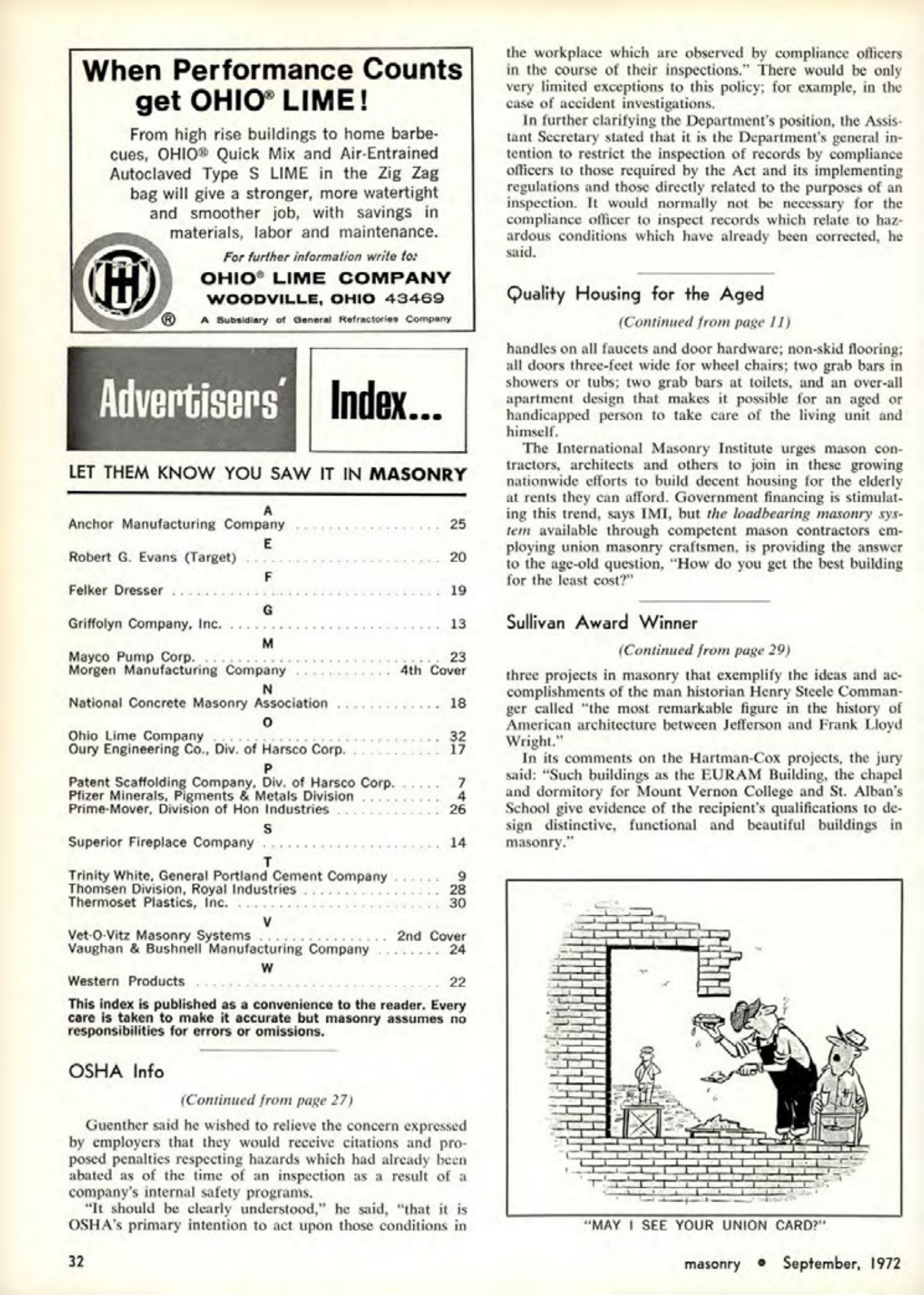 Masonry Magazine September 1972 Page. 36