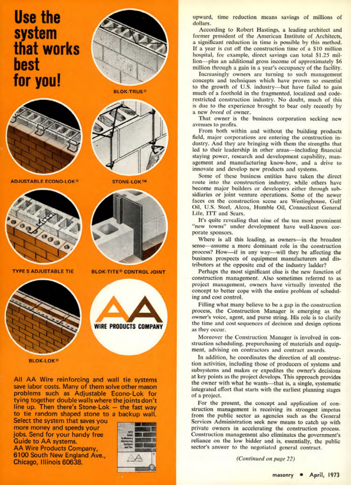 Masonry Magazine April 1973 Page. 6