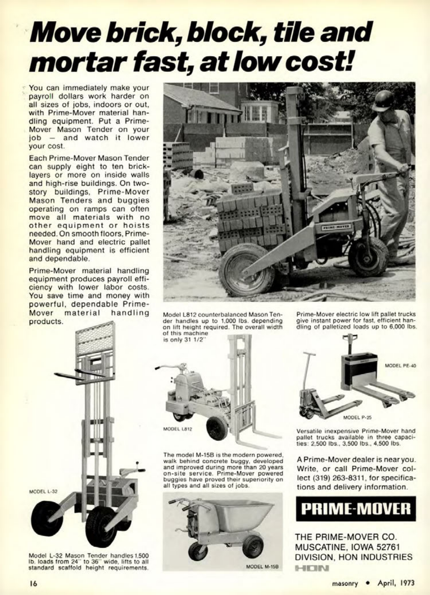 Masonry Magazine April 1973 Page. 16