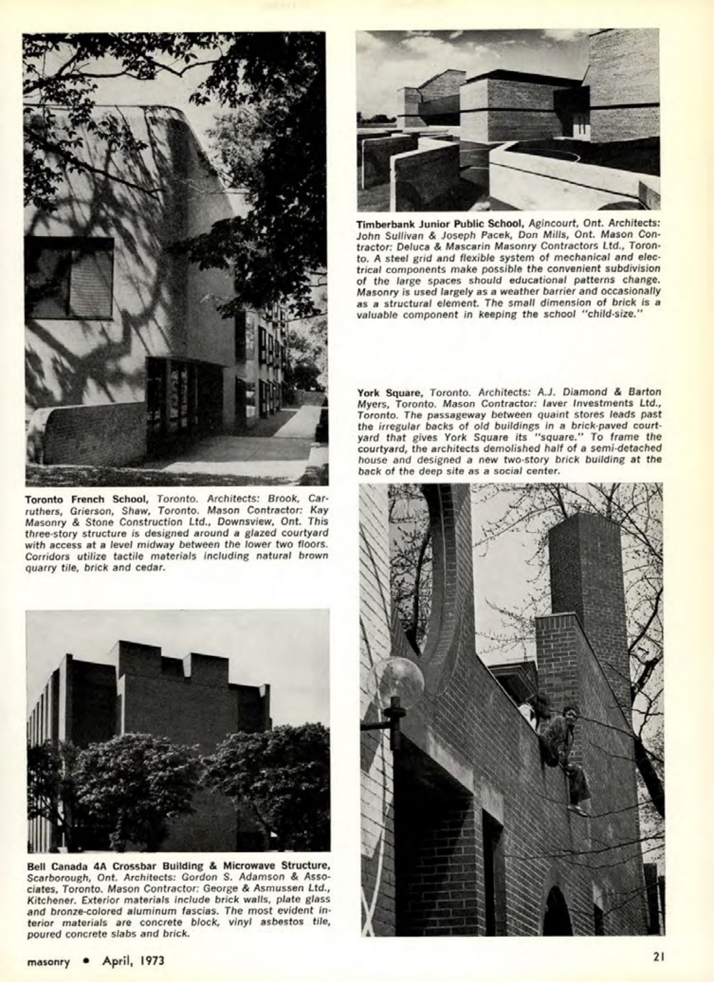Masonry Magazine April 1973 Page. 21