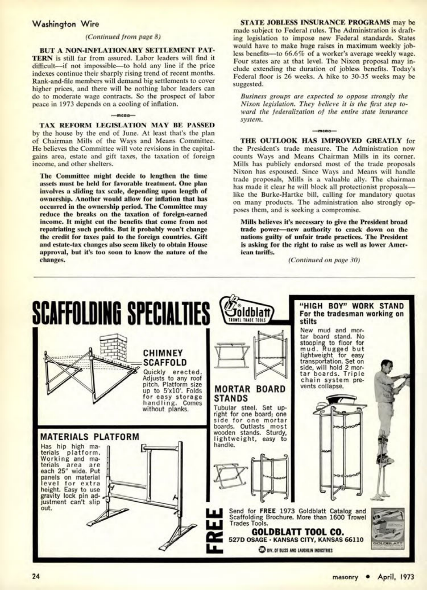Masonry Magazine April 1973 Page. 24