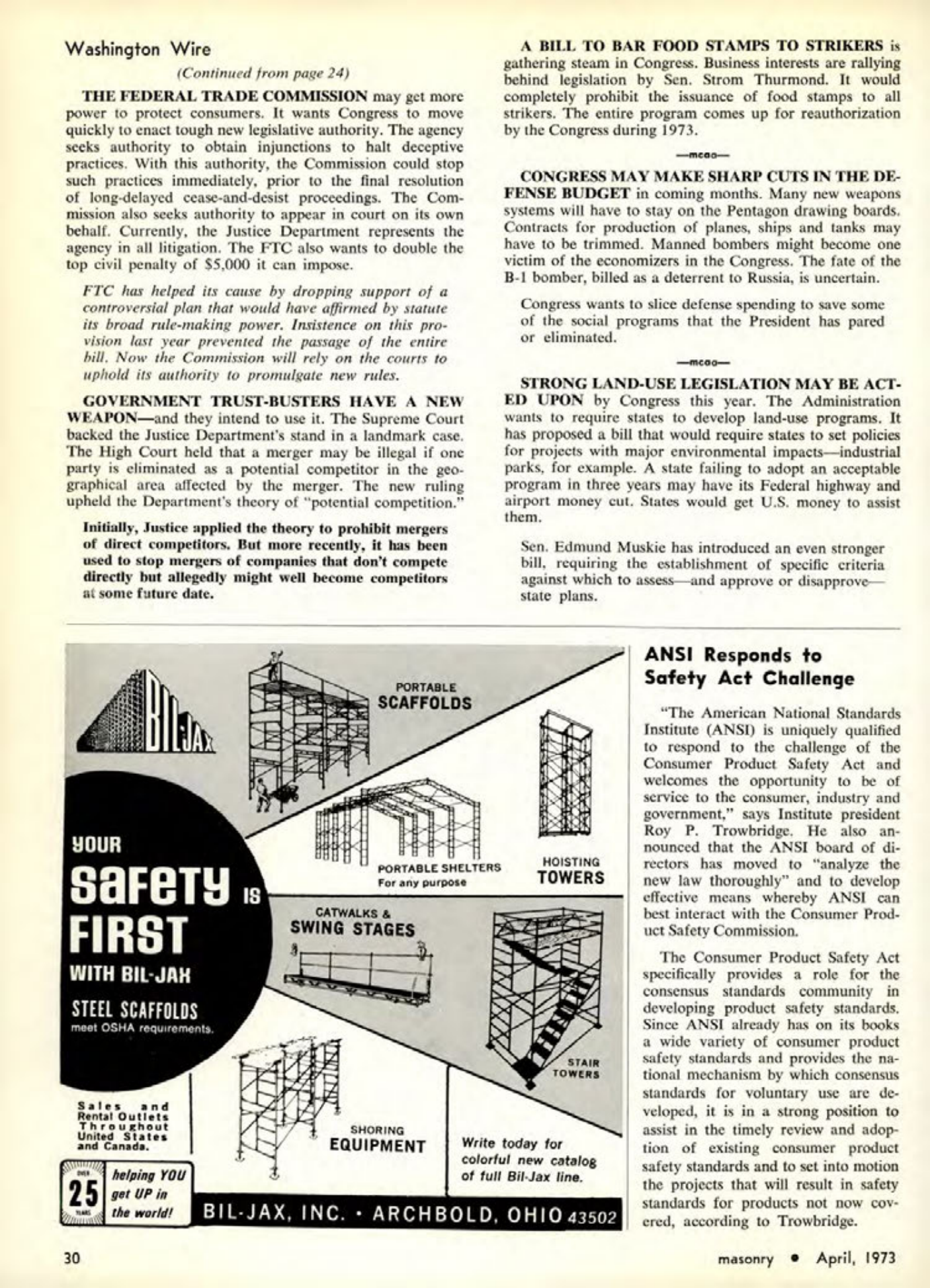 Masonry Magazine April 1973 Page. 30