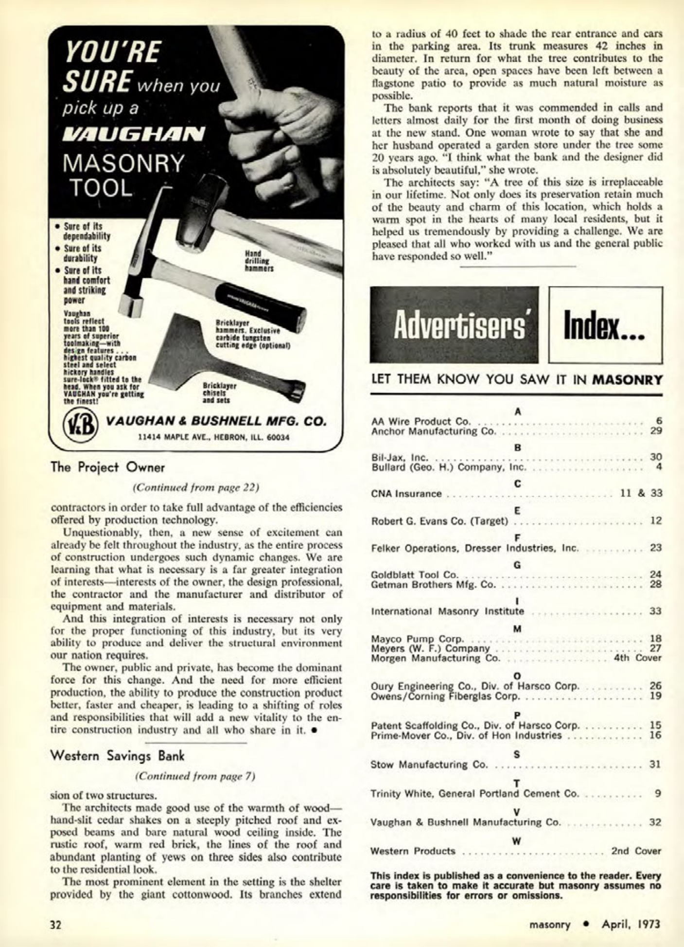 Masonry Magazine April 1973 Page. 34