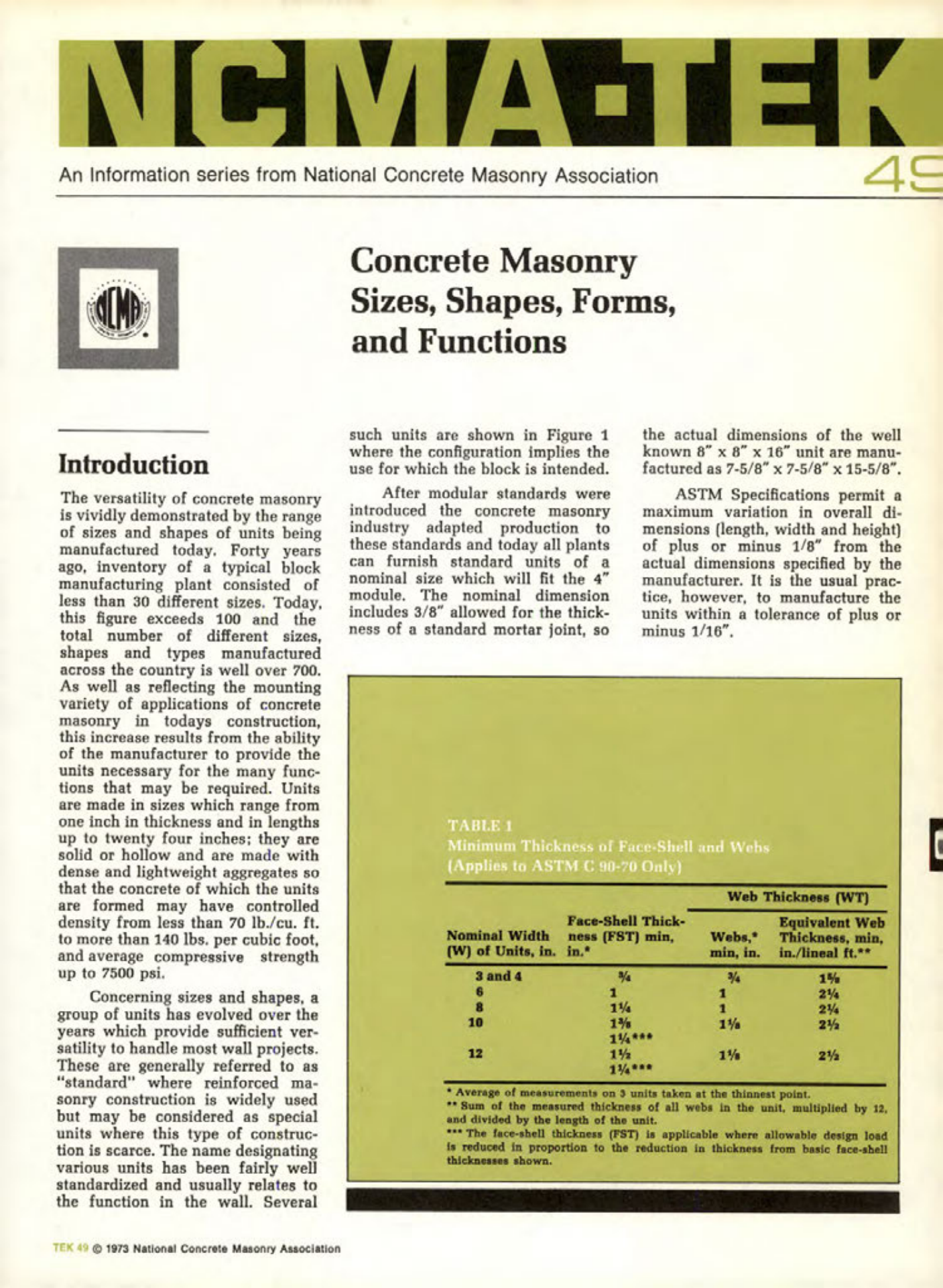 Masonry Magazine August 1973 Page. 19