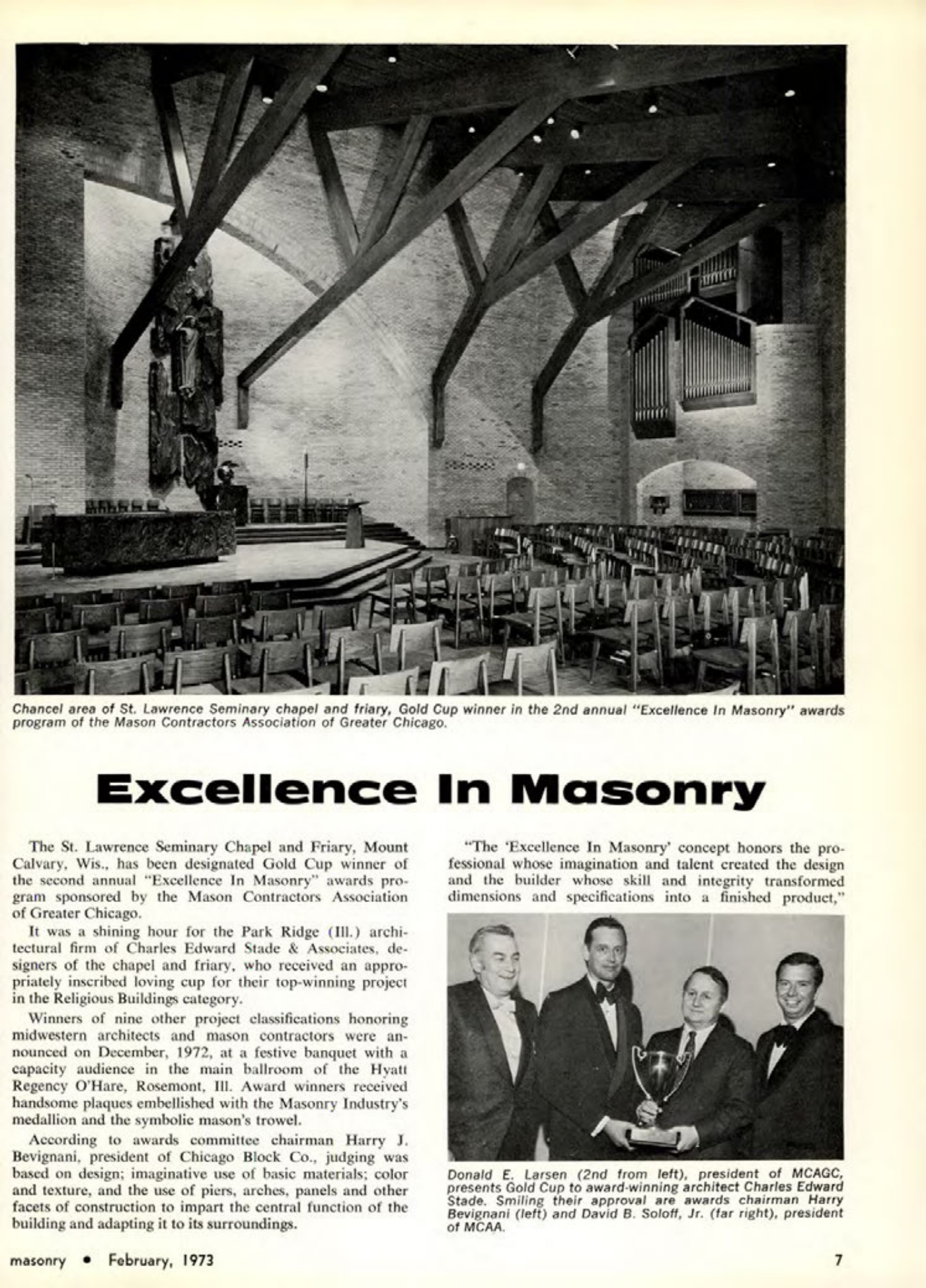 Masonry Magazine February 1973 Page. 7